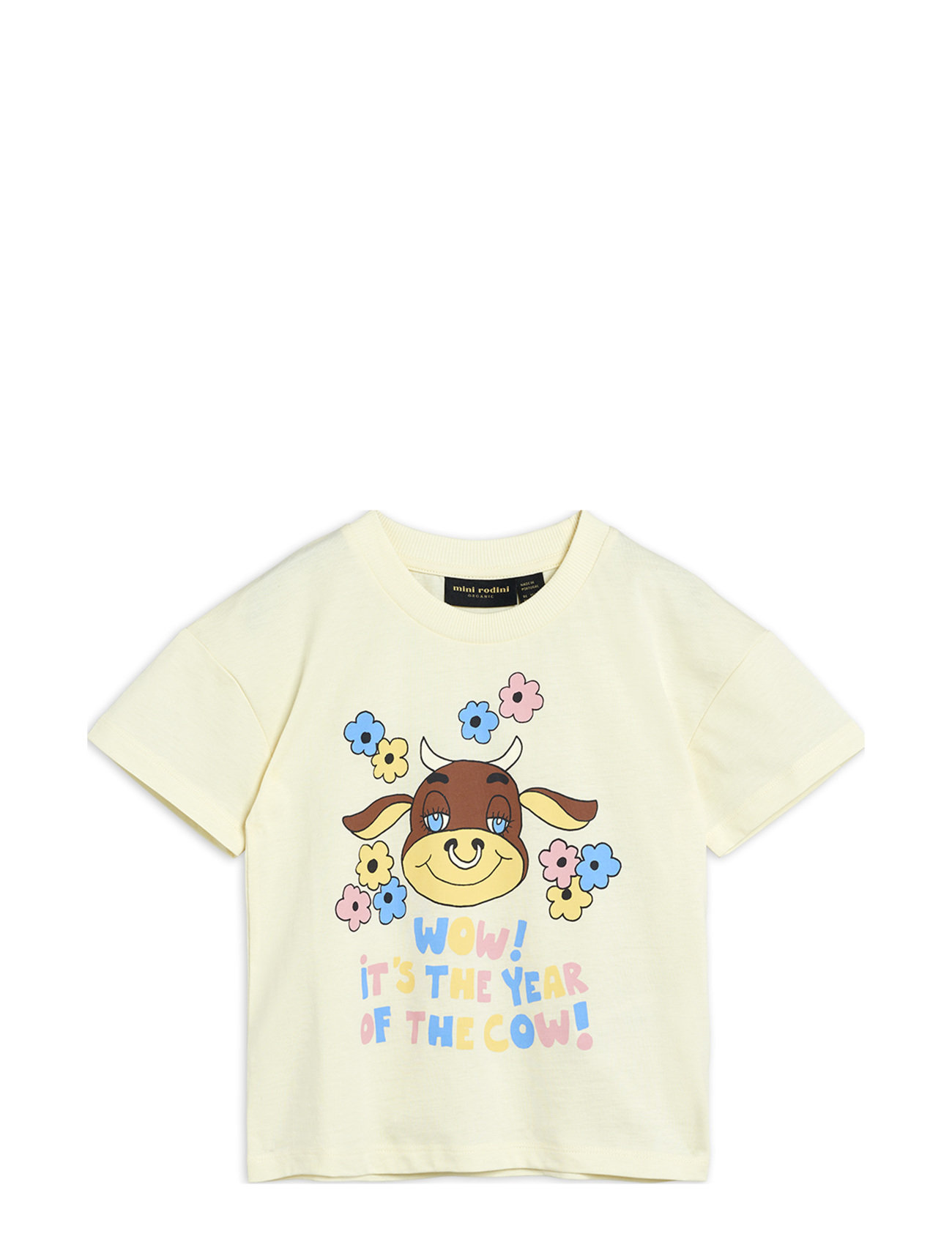 Wow Cow Sp Tee T-shirts Short-sleeved Keltainen Mini Rodini