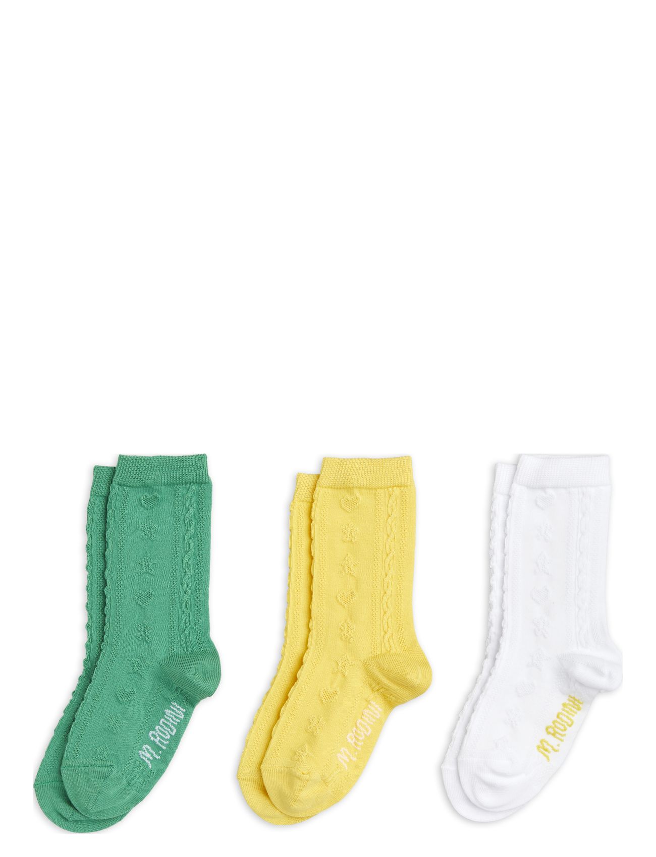 Pointelle Socks 3-Pack Socks & Tights Socks Monivärinen/Kuvioitu Mini Rodini