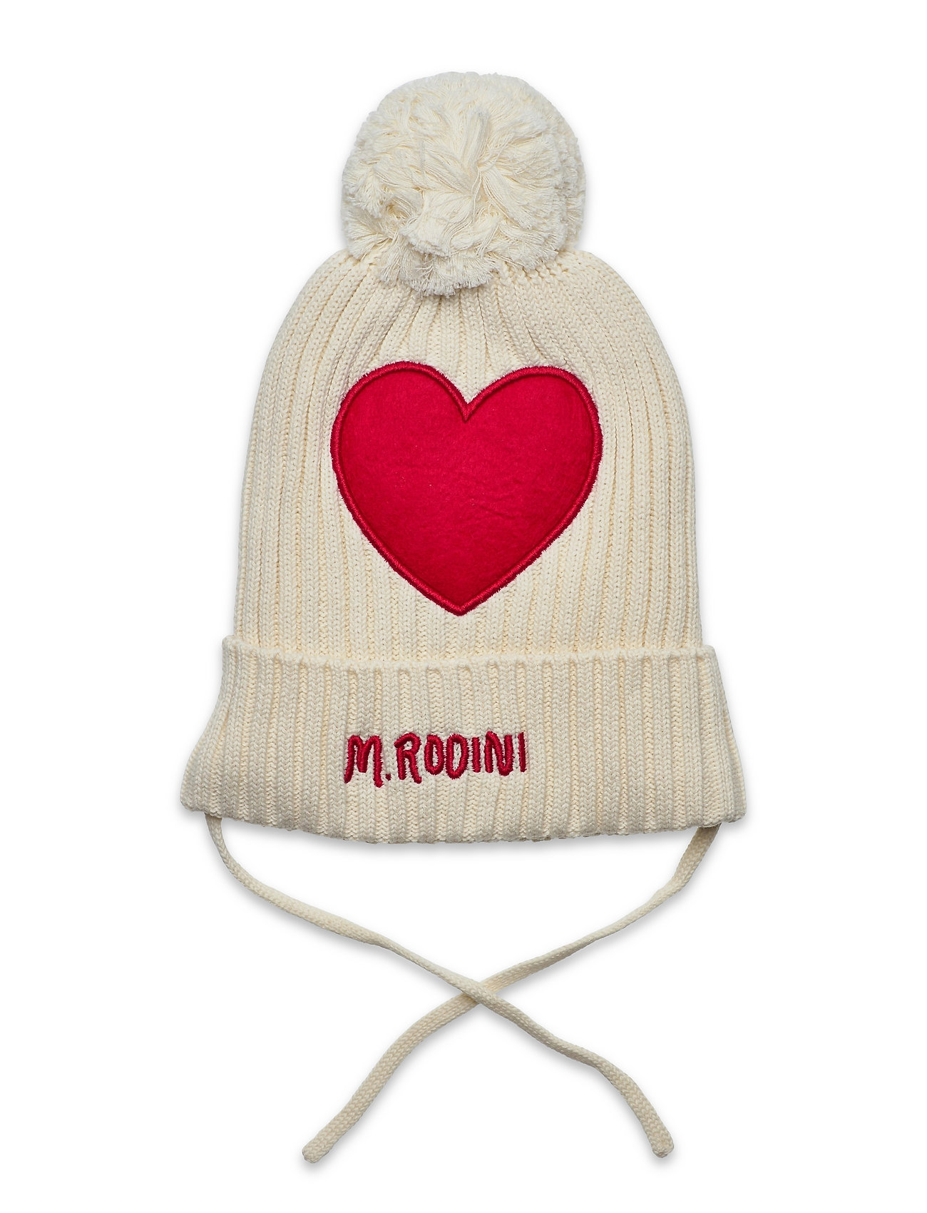 Heart Pompom Hat Accessories Headwear Hats Beanie Kermanvärinen Mini Rodini