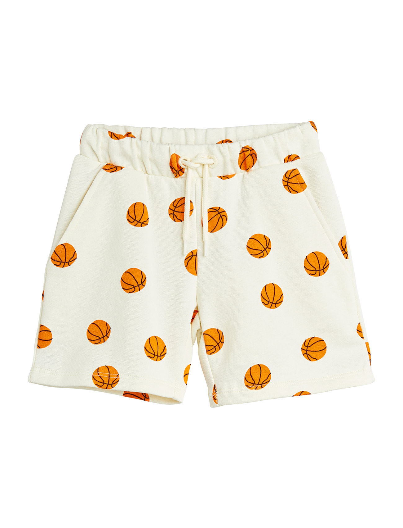 "Mini Rodini" "Basketball Aop Sweatshorts Shorts Sweat Cream Mini