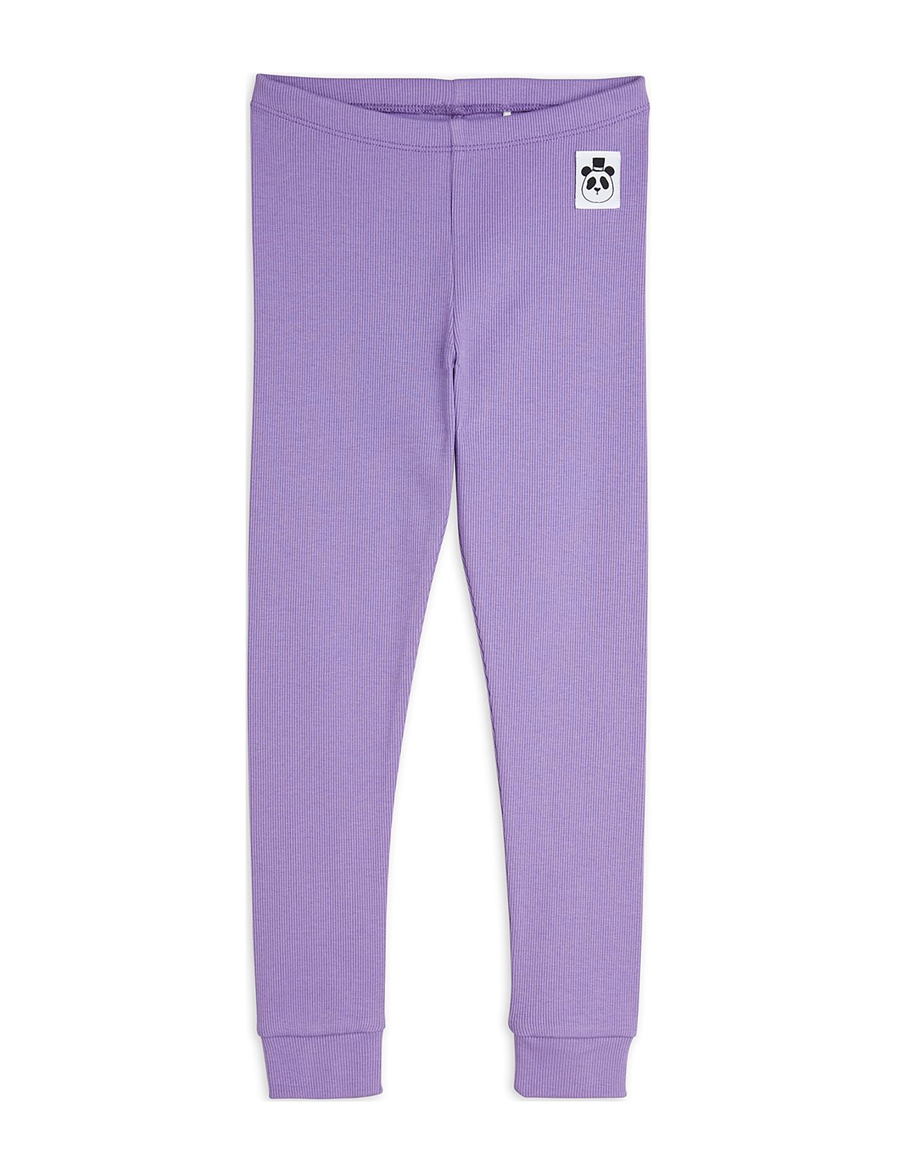 Mini Rodini Solid Rib Leggings Lila