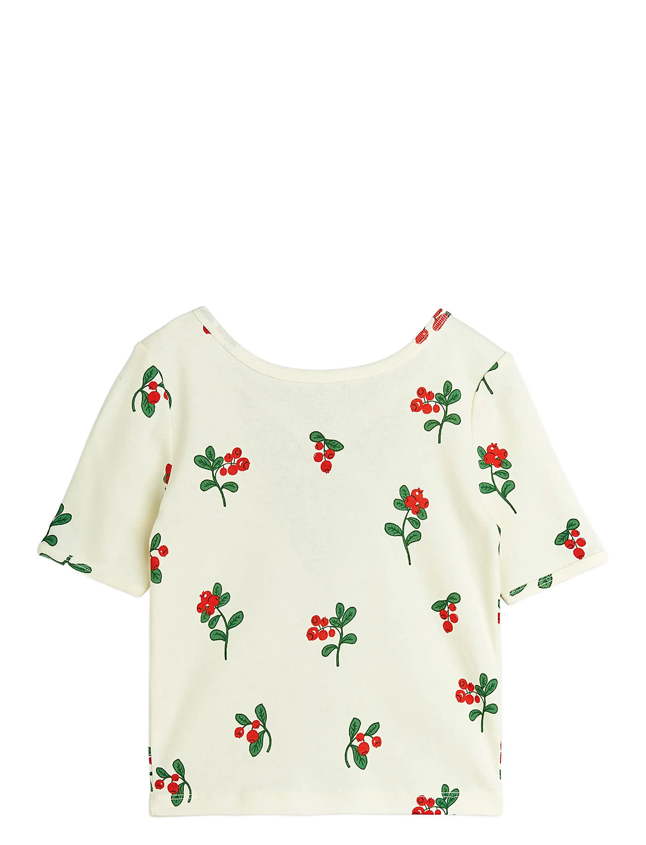 MINI RODINI Lingonberries Aop Ballet Ss Tee Weiß - 80/86 - Kinder