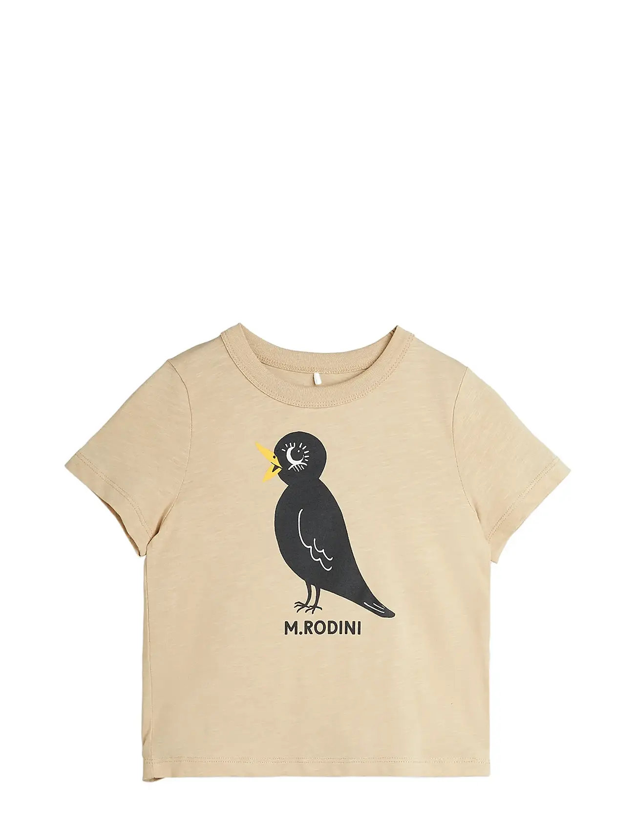 MINI RODINI Blackbird Sp Ss Tee Beige - 116/122 - Kinder
