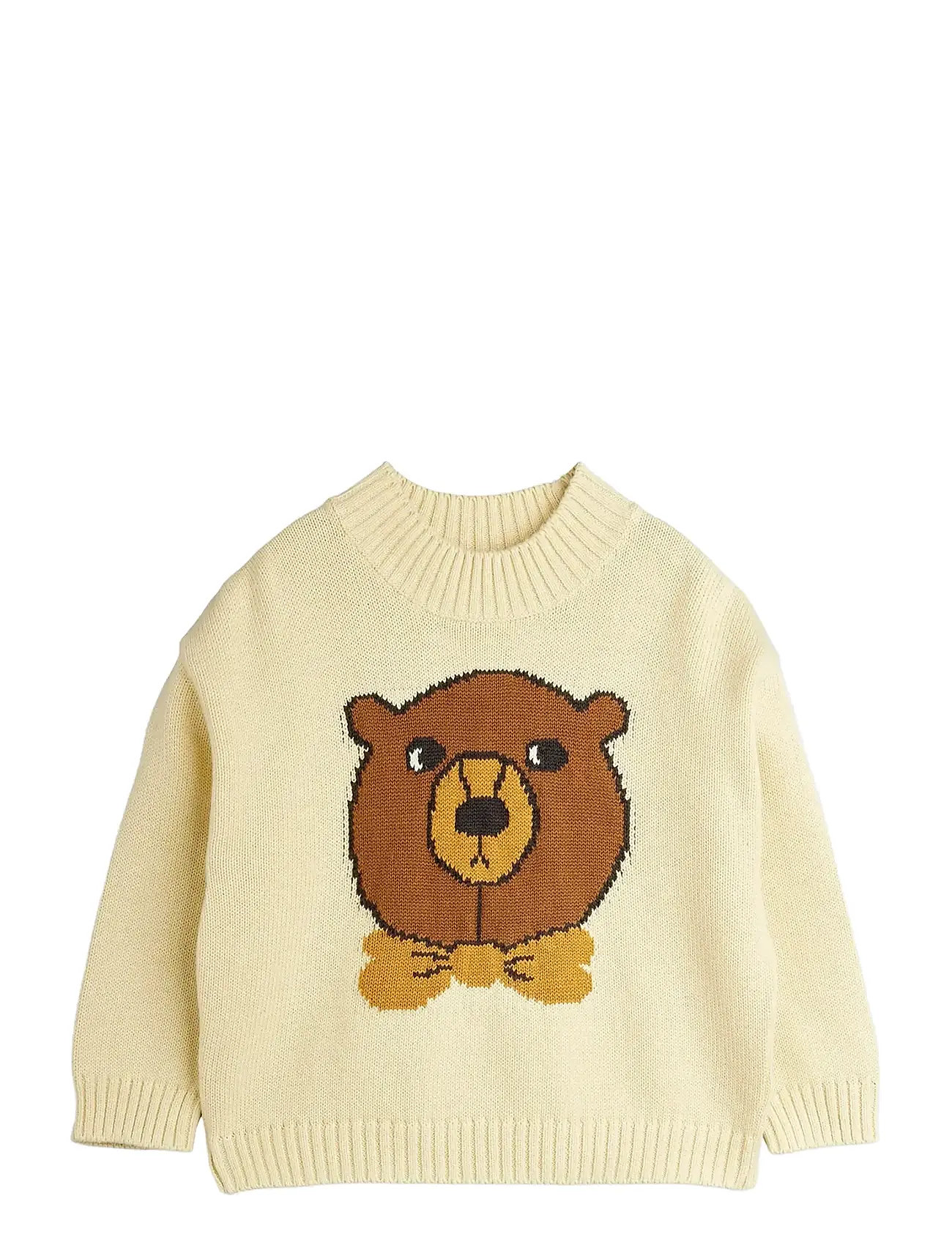 MINI RODINI Bear Intarsia Knit Pullover Gelb - 92/98 - Kinder