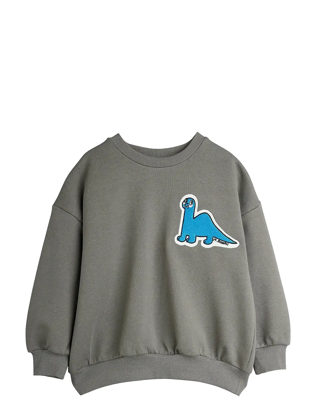 MINI RODINI Dino Patch Pullover Grau - 56/62 - Kinder