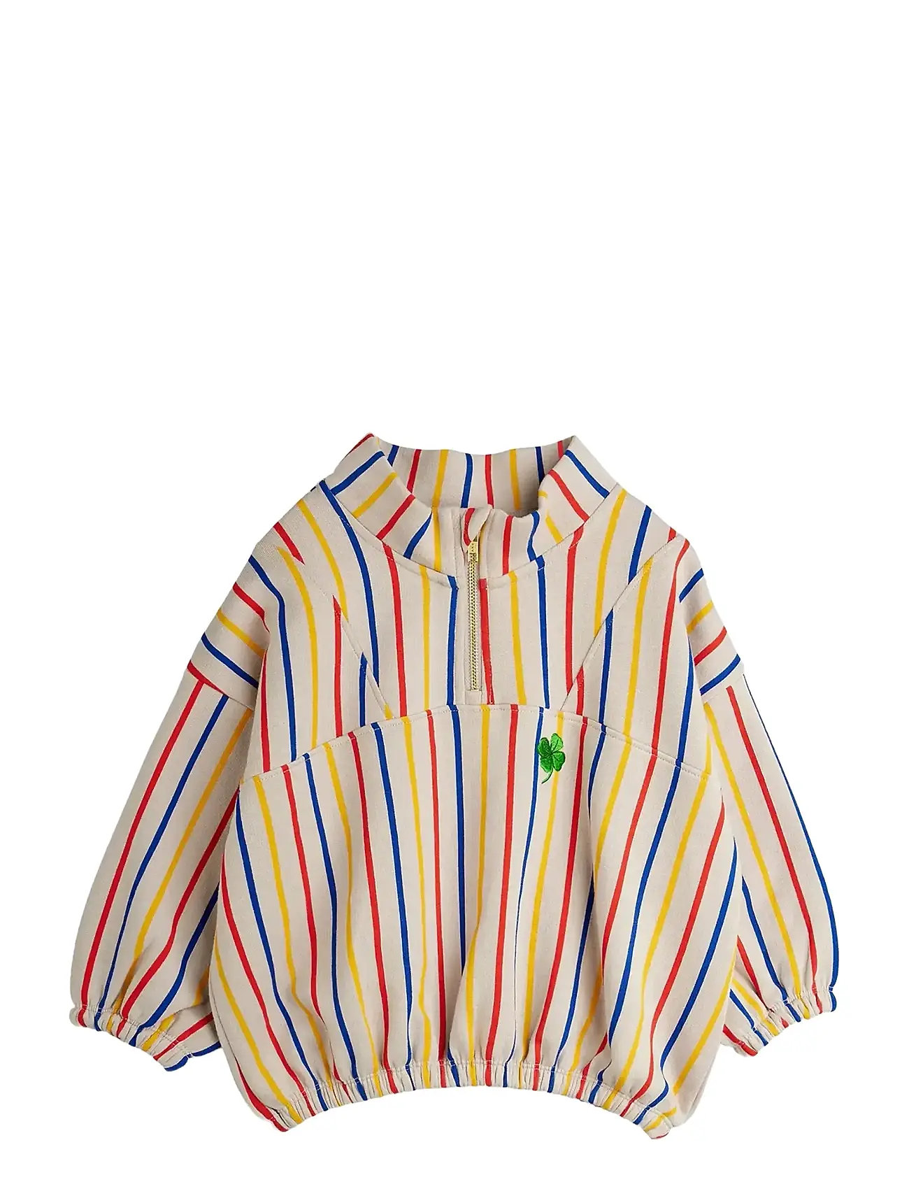 MINI RODINI Clover Emb Half Zip Sweatshirt Patterned - 140/146 - Kinder