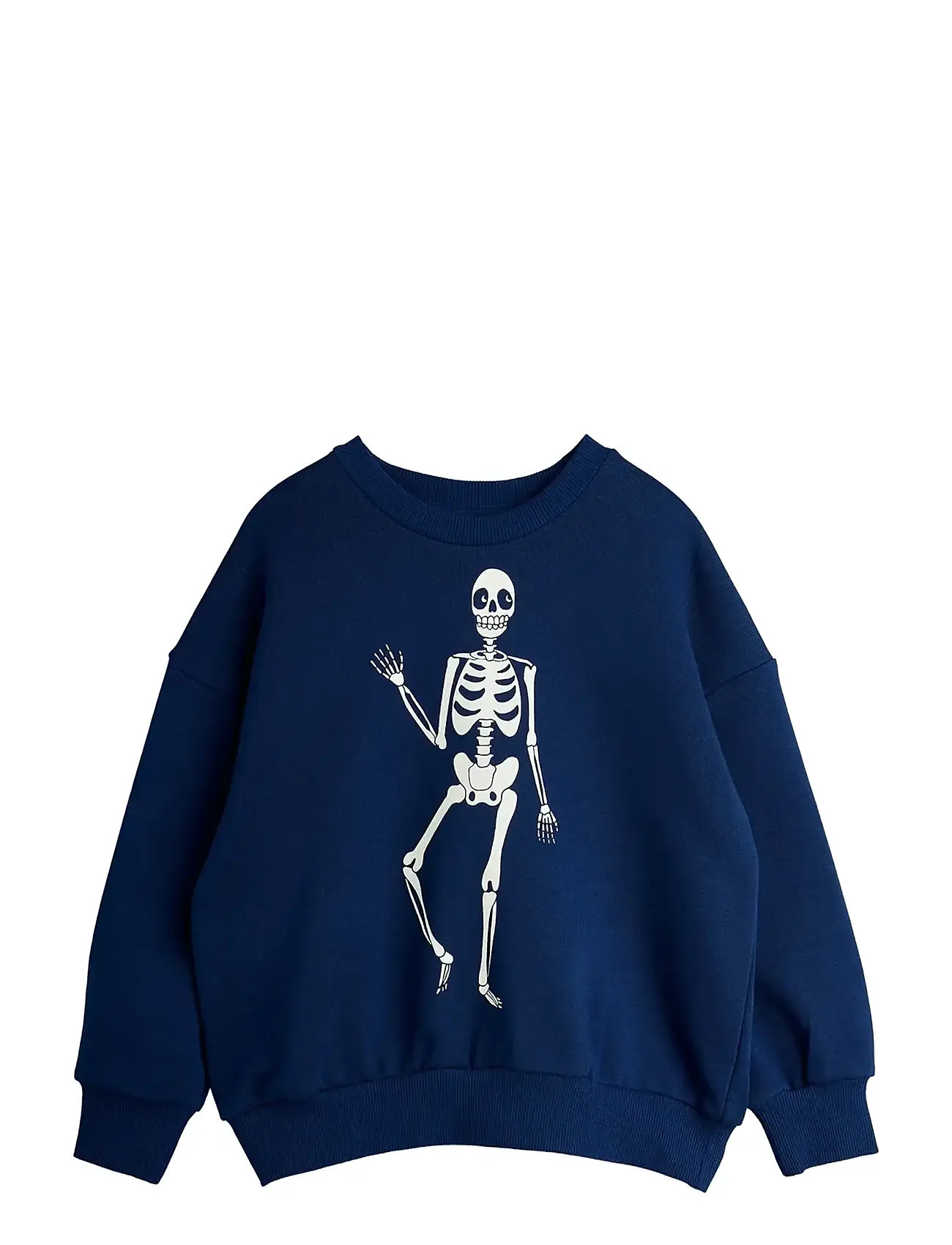 Mini Rodini Skeleton Sp Sweatshirt, 92/98, Navy, Sweatshirts & Hættetrøjer > Sweatshirts, Børn