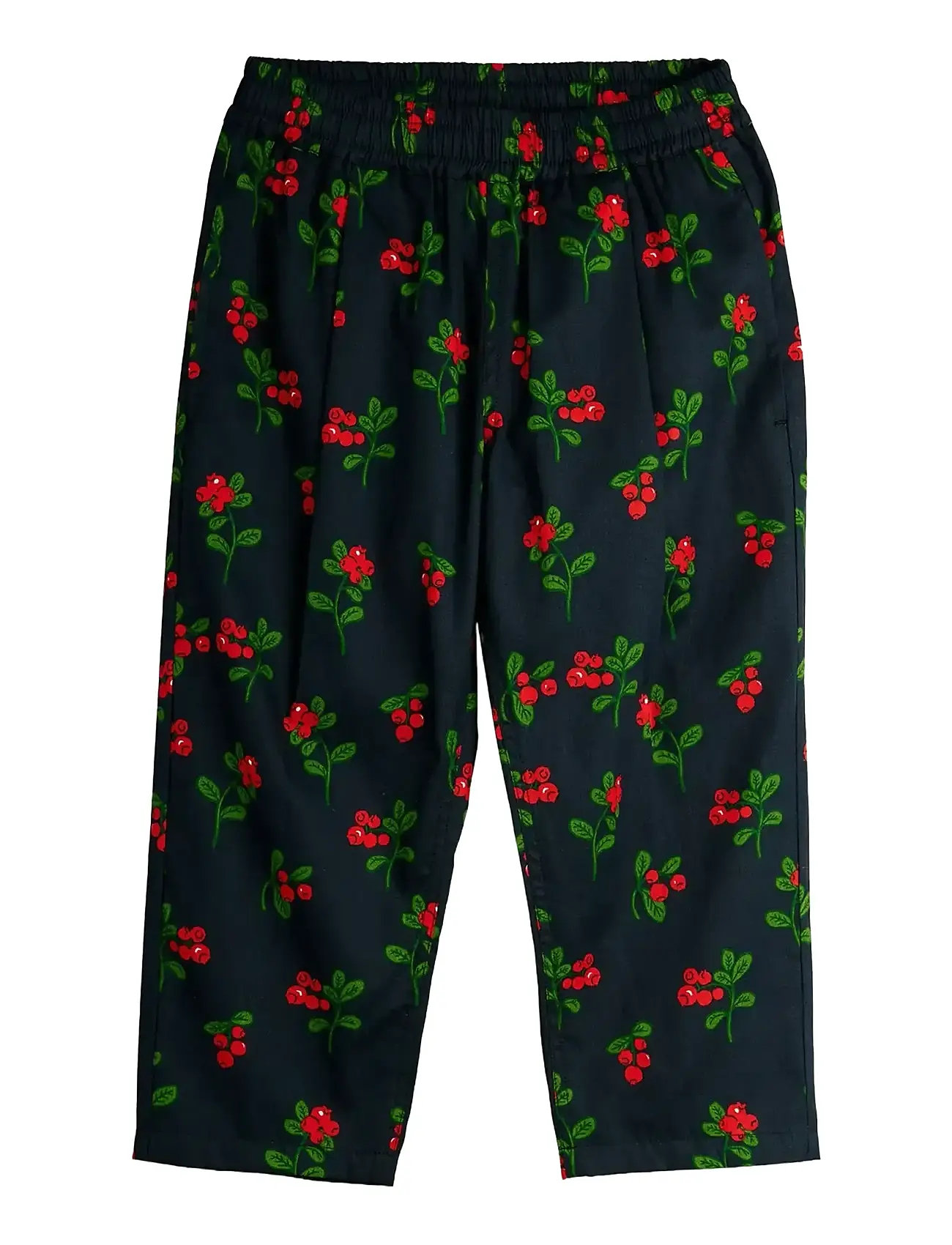 MINI RODINI Lingonberries Aop Woven Hosen Schwarz - 92/98 - Kinder