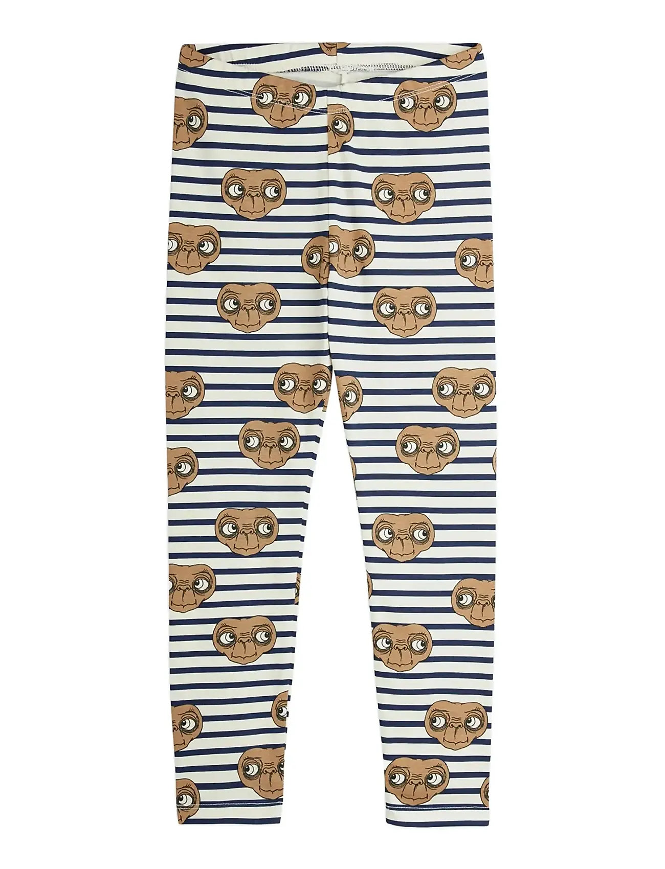 Mini Rodini E.t Stripe Aop Leggings, 104/110, Multi/patterned, Underdele > Leggings, Børn