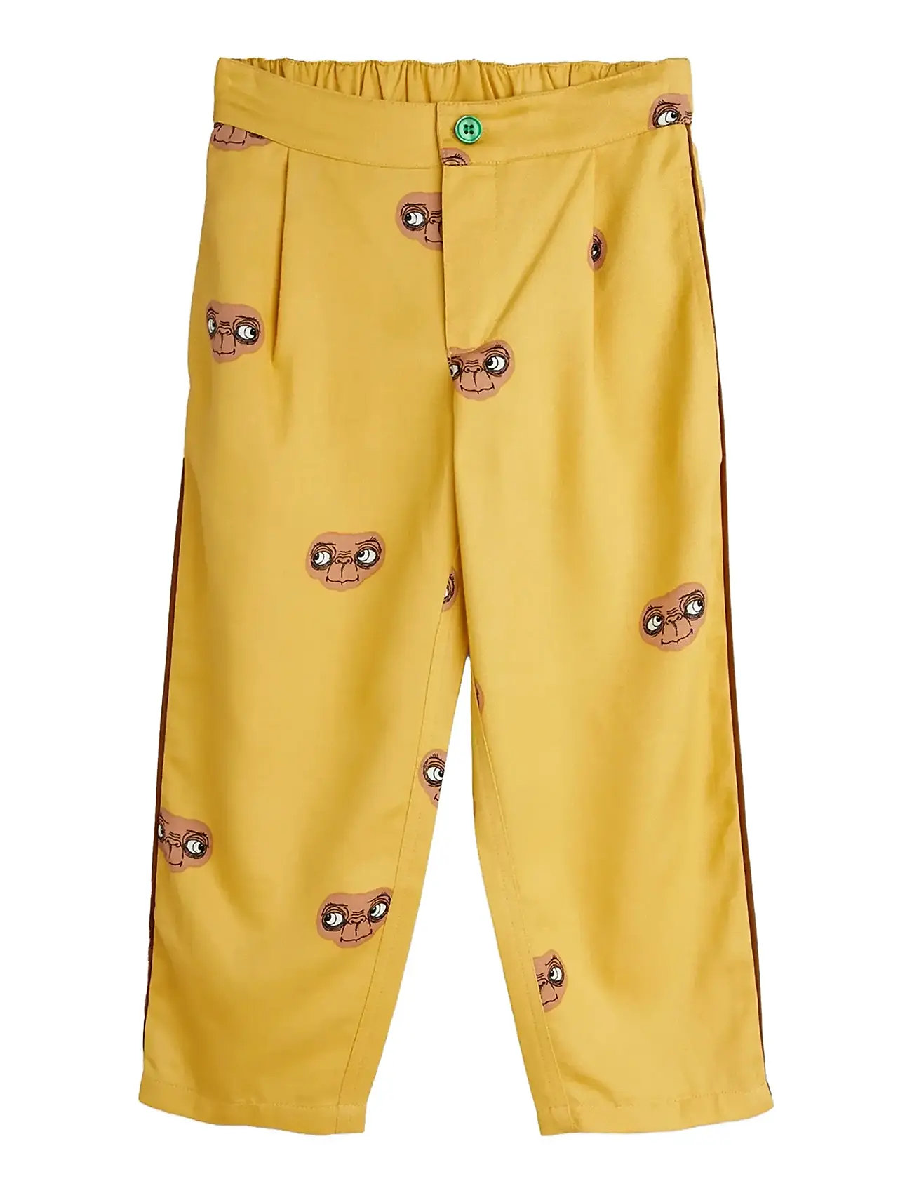 Mini Rodini E.t Aop Woven Trousers, 104/110, Yellow, Underdele > Bukser, Børn