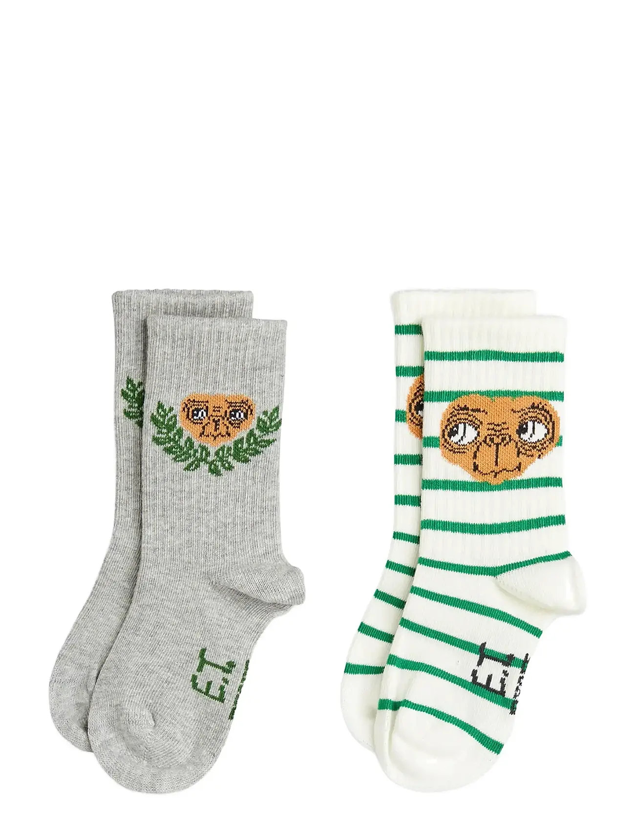 Mini Rodini E.t 2-Pack Socks, 20/23, Grey, Sokker & Strømpebukser > Sokker, Børn