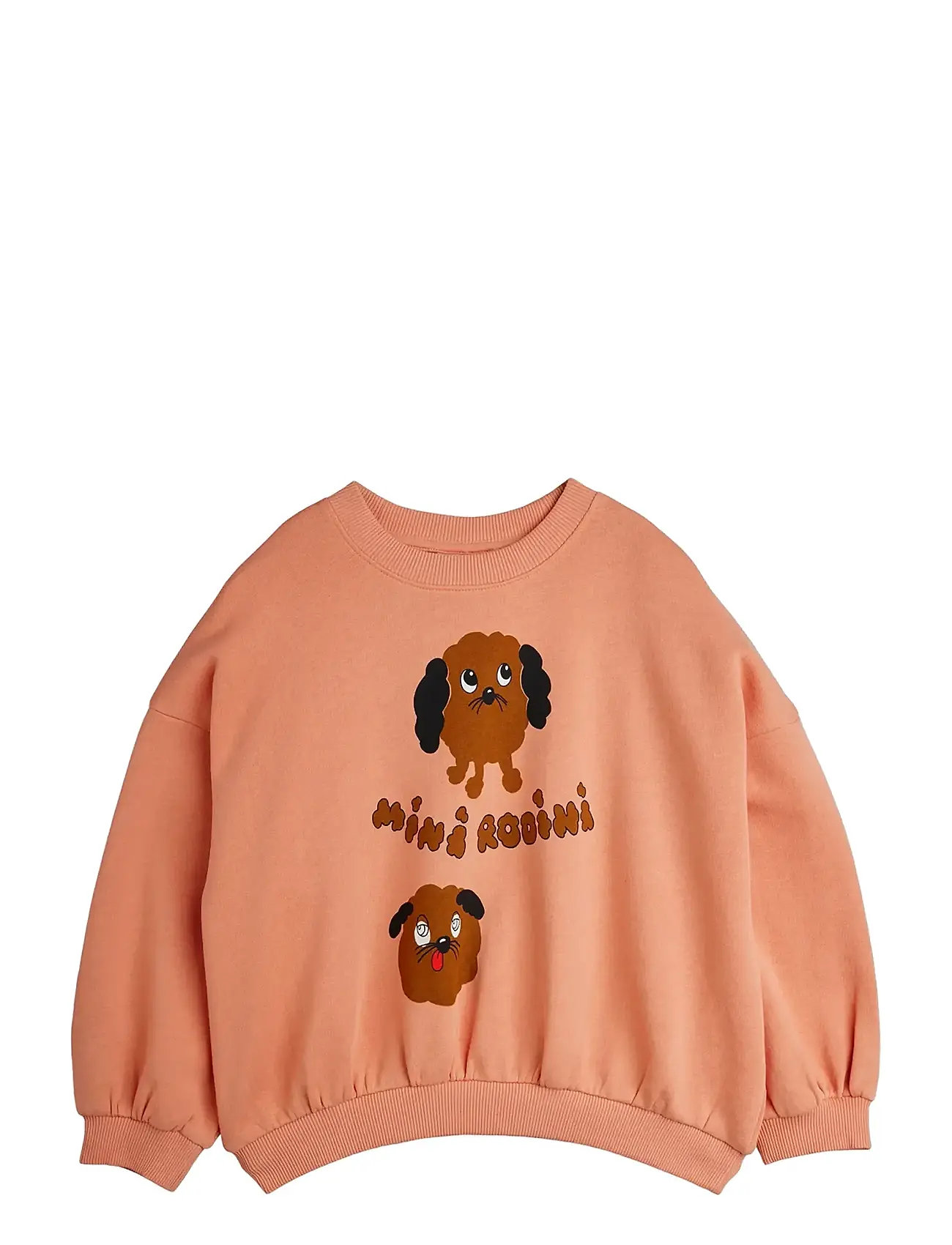 Mini Rodini Doggies Sp Sweatshirt, 104/110, Coral, Sweatshirts & Hættetrøjer > Sweatshirts, Børn