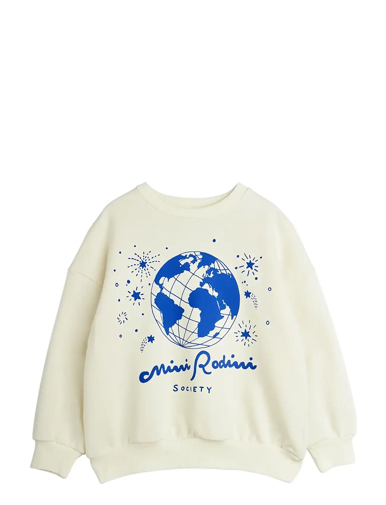 Mini Rodini Mini Rodini Society Sp Sweatshirt, 92/98, Cream, Sweatshirts & Hættetrøjer > Sweatshirts, Børn