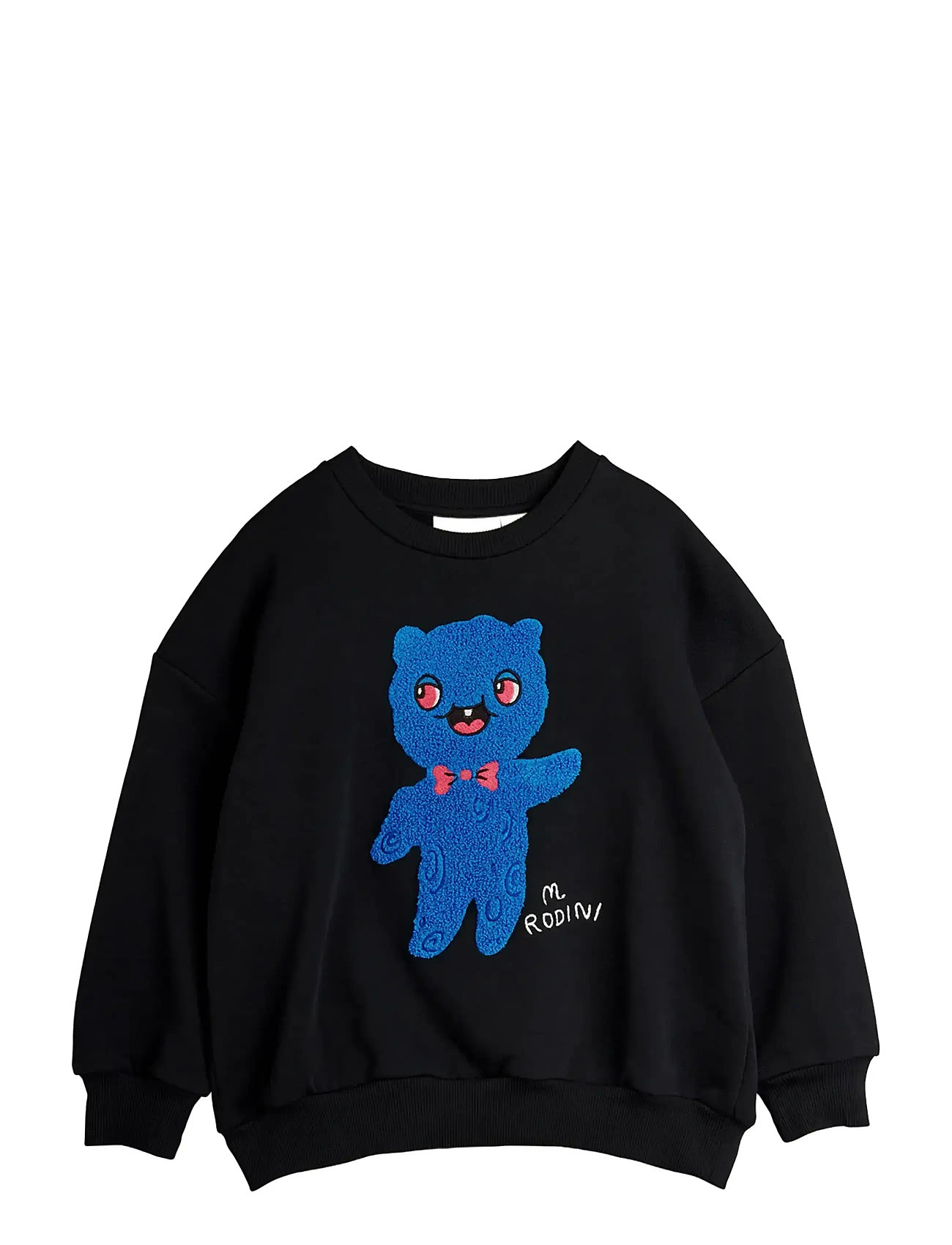 Mini Rodini Alien Chenille Sweatshirt, 116/122, Black, Sweatshirts & Hættetrøjer > Sweatshirts, Børn