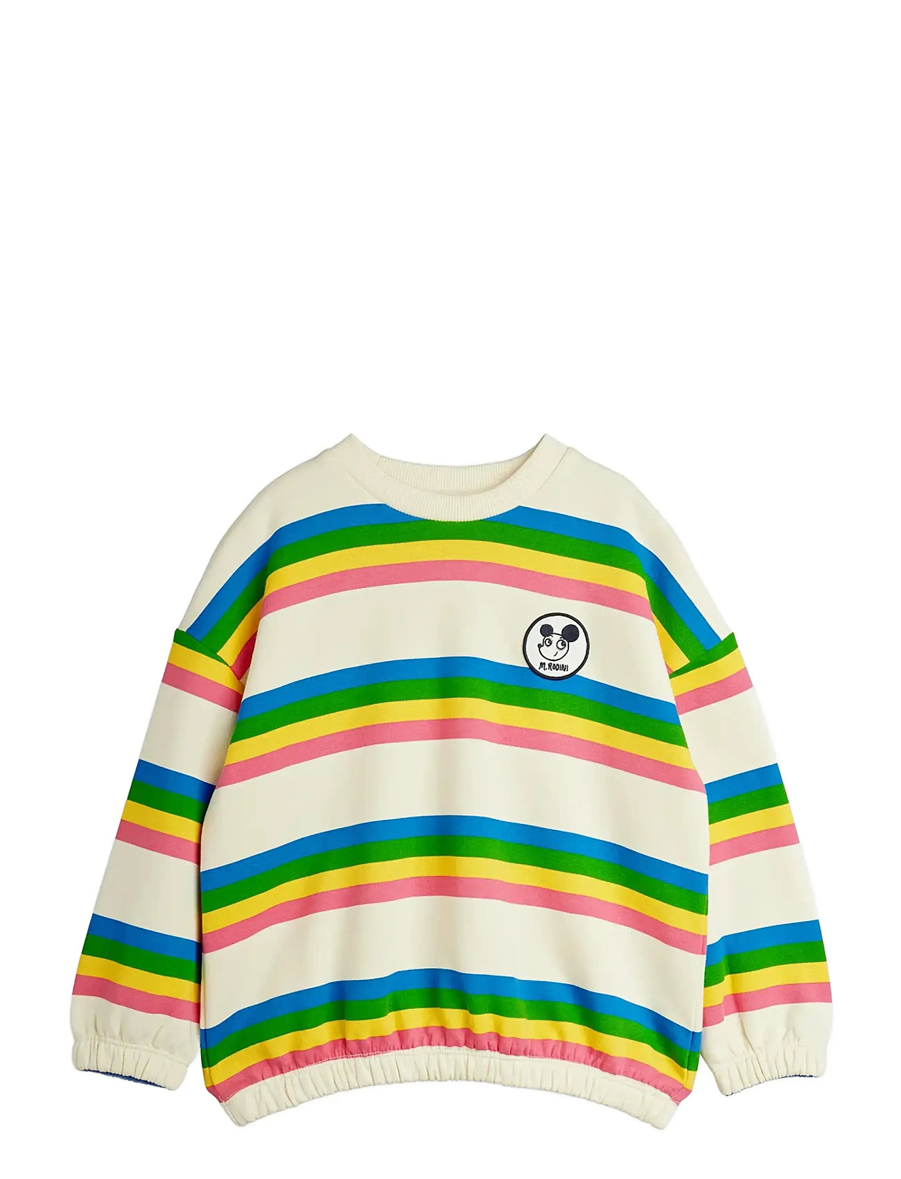 Mini Rodini Ritzratz Stripe Sweatshirt, 128/134, Multi/patterned, Sweatshirts & Hættetrøjer > Sweatshirts, Børn