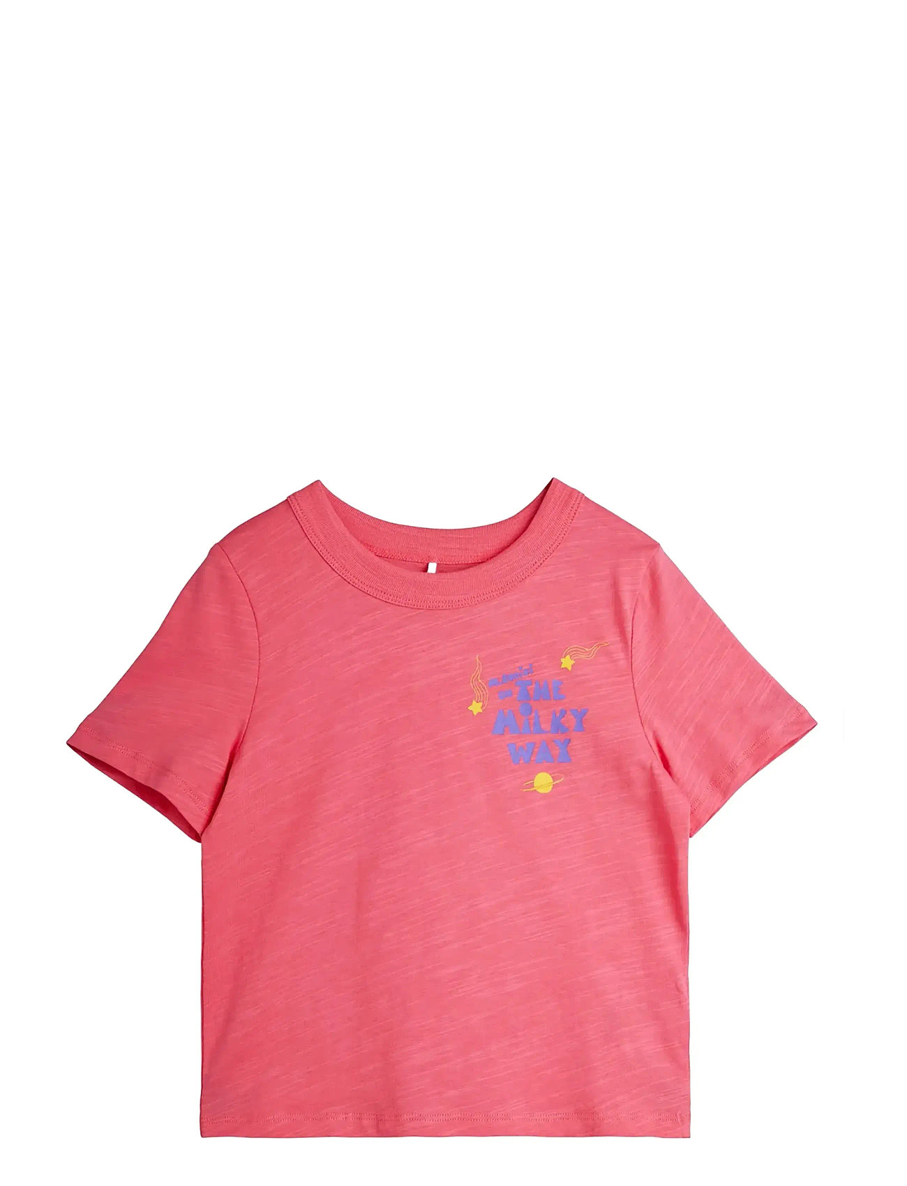 Mini Rodini The Milky Way Sp Ss Tee, 80/86, Pink, T-Shirts > Kortærmede, Børn