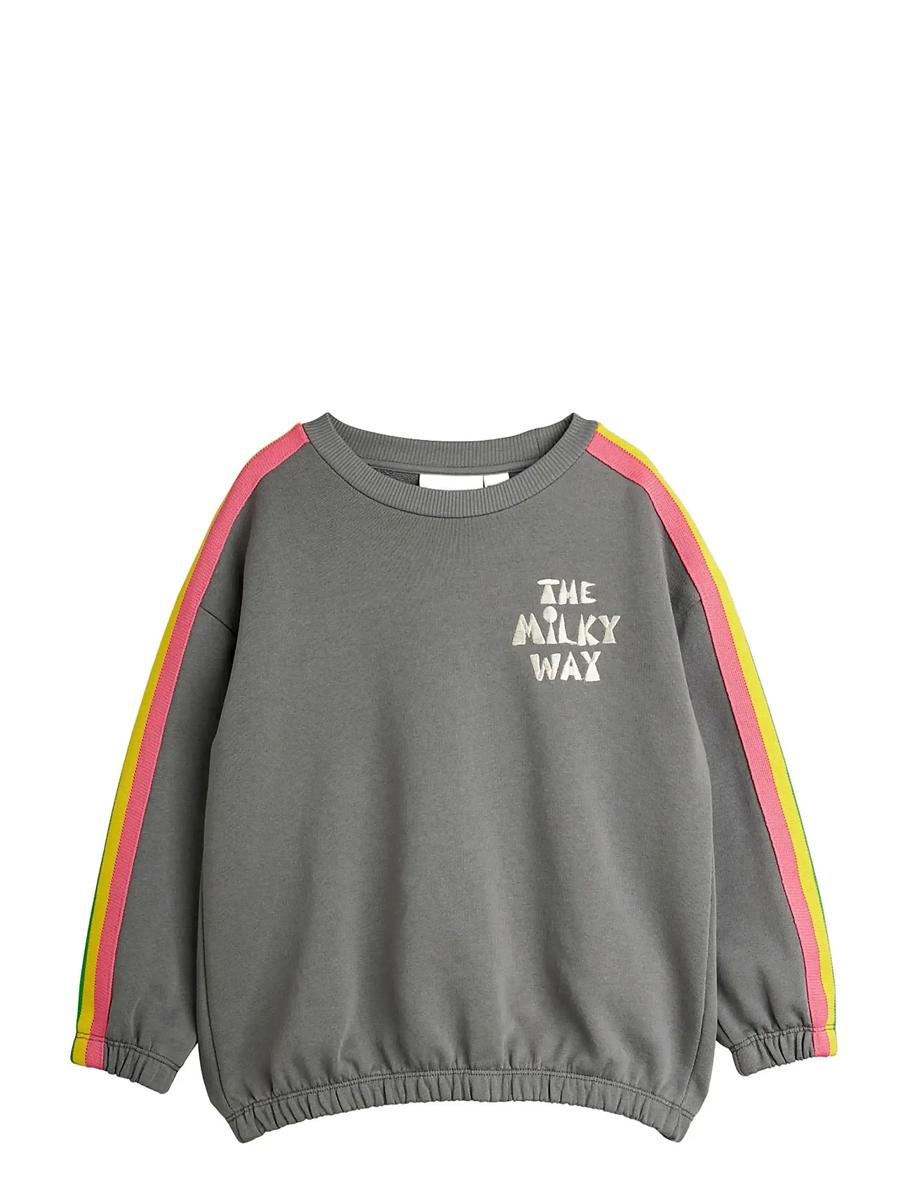Mini Rodini The Milky Way Rainbow Panel Sweatshirt, 80/86, Grey, Sweatshirts & Hættetrøjer > Sweatshirts, Børn