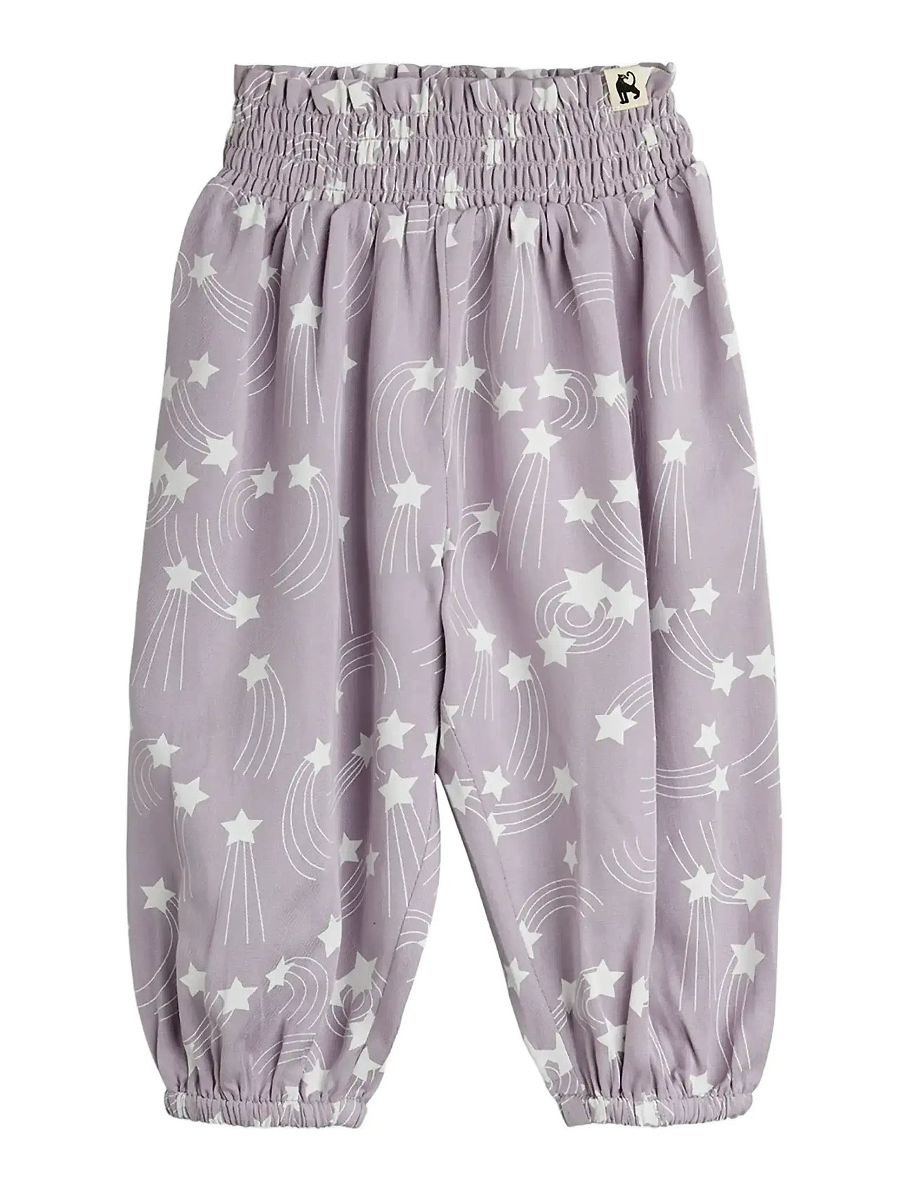 Mini Rodini Starfall Aop Woven Baby Trousers, 68/74, Purple, Underdele > Bukser, Børn