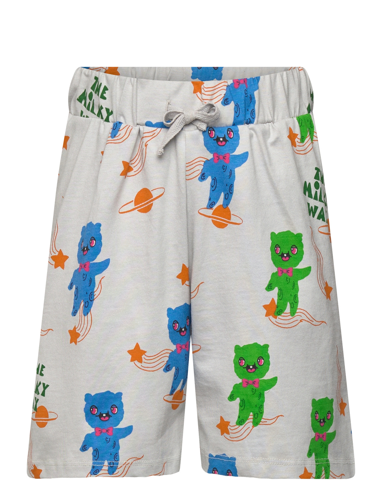 Mini Rodini Aliens Aop Shorts Long, 140/146, Multi/patterned, Shorts > Afslappede Shorts, Børn
