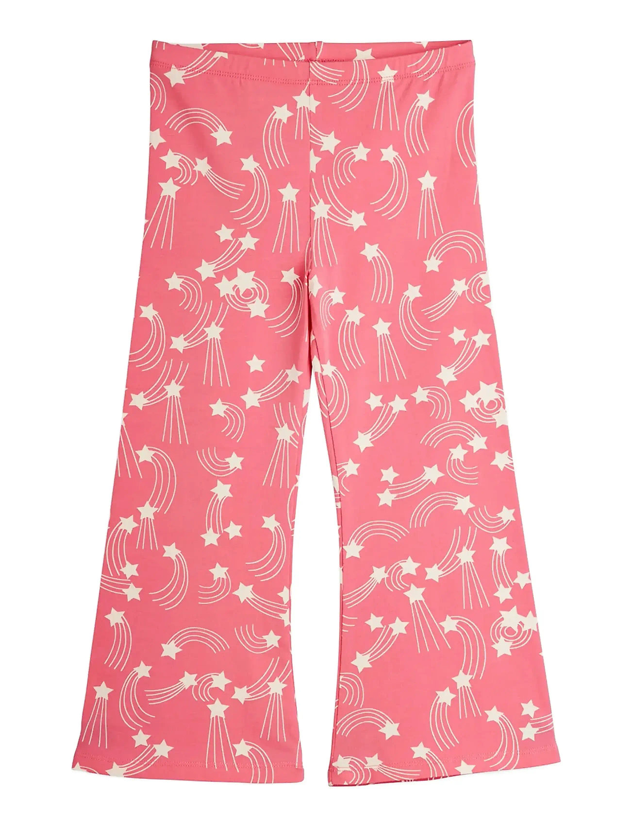 Mini Rodini Starfall Aop Flared Trousers, 116/122, Pink, Underdele > Bukser, Børn