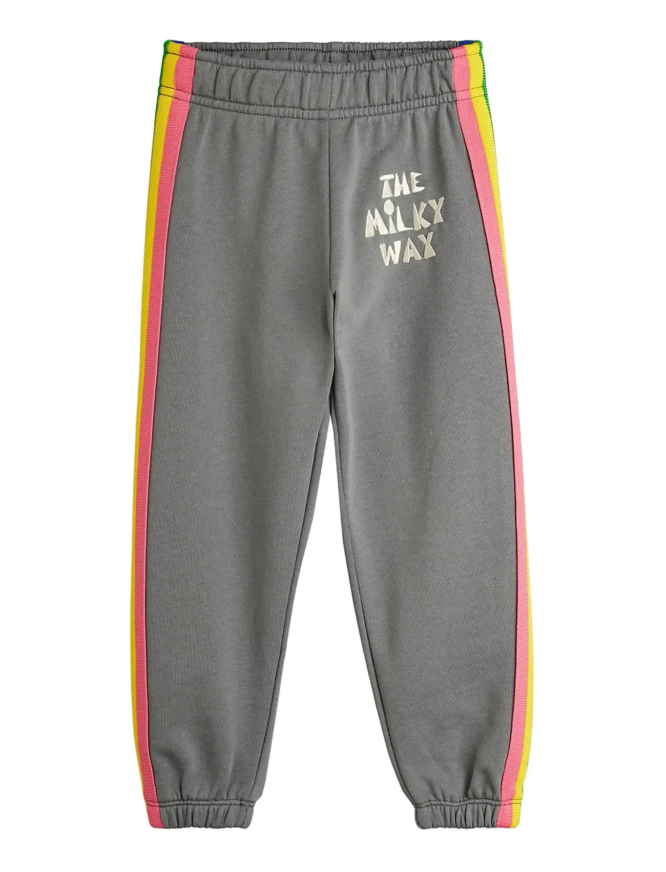 Mini Rodini The Milky Way Rainbow Panel Sweatpants, 80/86, Grey, Underdele > Joggingbukser, Børn