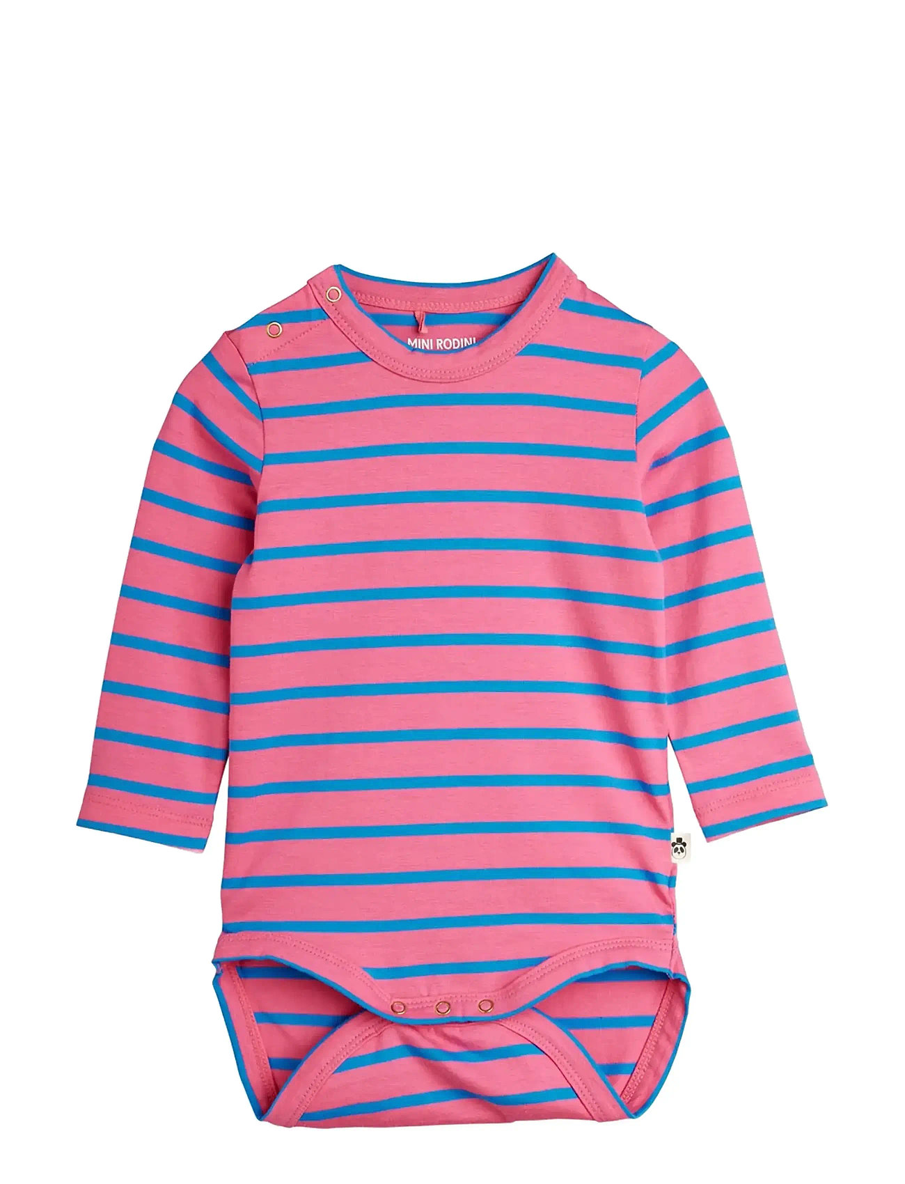 Mini Rodini Stripe Yd Ls Body, 68/74, Multi/patterned, Bodys > Langærmede, Børn