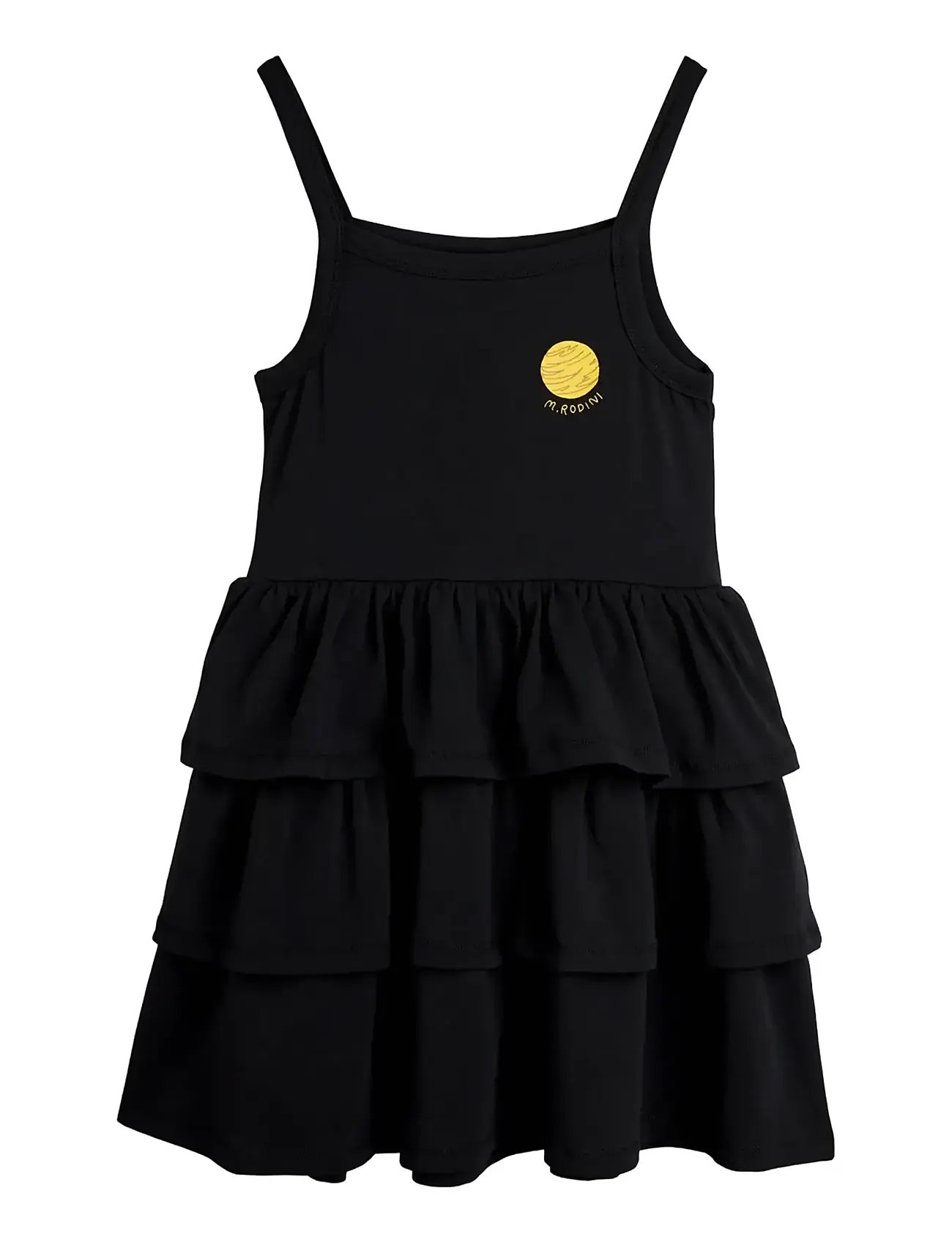 Mini Rodini Planet Sp Tank Dress, 92/98, Black, Fritidskjoler > Fritidskjoler Uden Ærmer, Børn