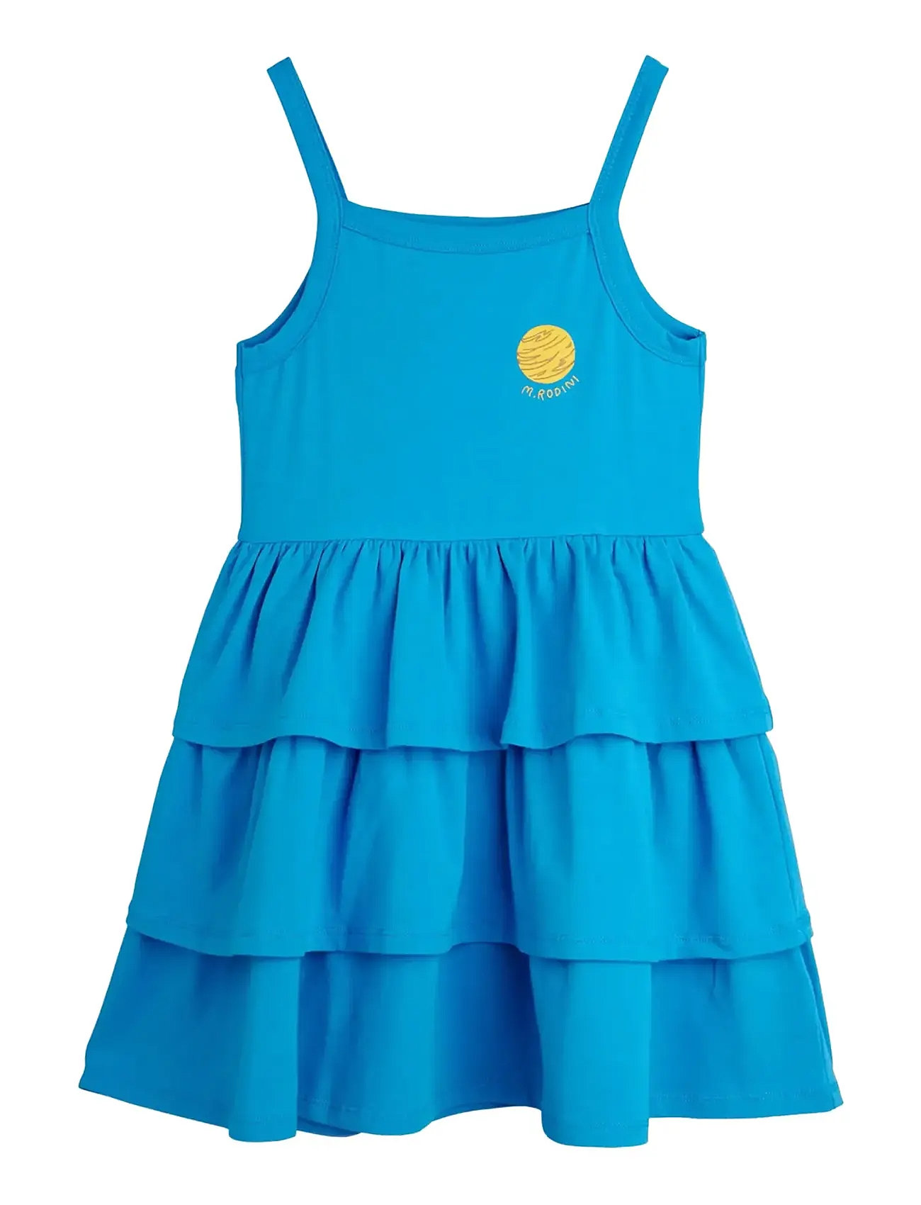 Mini Rodini Planet Sp Tank Dress, 140/146, Blue, Fritidskjoler > Fritidskjoler Uden Ærmer, Børn