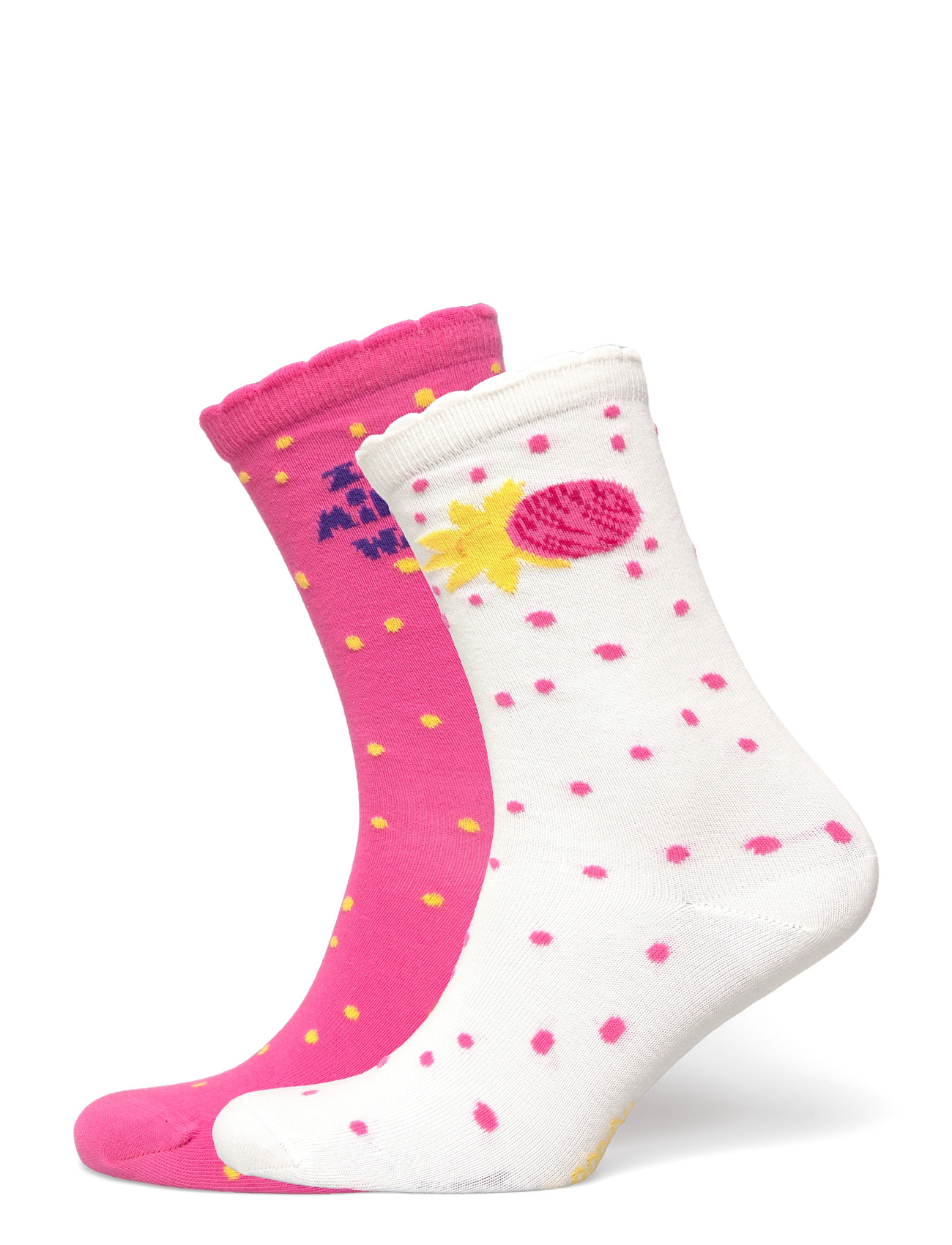 Mini Rodini The Milky Way 2-Pack Socks, 24/27, Pink, Sokker & Strømpebukser > Sokker, Børn