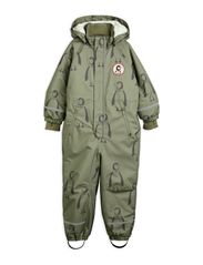 COTONさま専用。mini rodini ペンギン柄 スキーウェア 110 Penguin Kebnekaise Snowsuit Beige | Mini Rodini