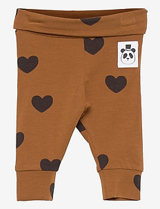 Basic hearts nb leggings TENCEL™ - kelnytės kūdikiams - brown