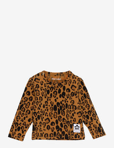 Basic leopard ls tee TENCEL™ - t-shirt à manches longues avec motif - beige