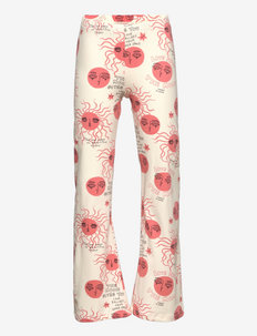 Moon and sun flared trousers - bukser - pink