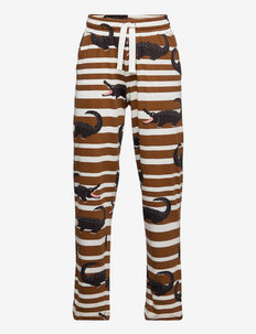 Crocodiles aop trousers - baby trousers - brown