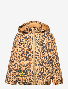 Leopard quilted jacket - quilted jassen - brown