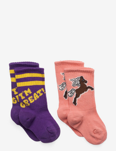I am great socks 2-pack - socks & underwear - purple