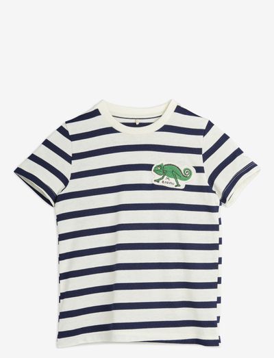 Lizard patch ss tee - t-shirt met korte mouwen met een patroon - blue