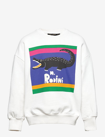 Crocodile multicolor sp sweatshirt - peysur - white