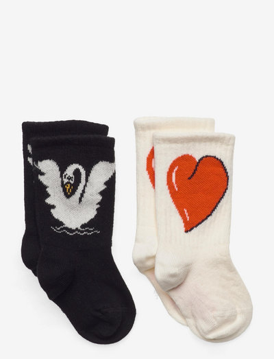Swan 2-pack socks - strømper & tights - multi