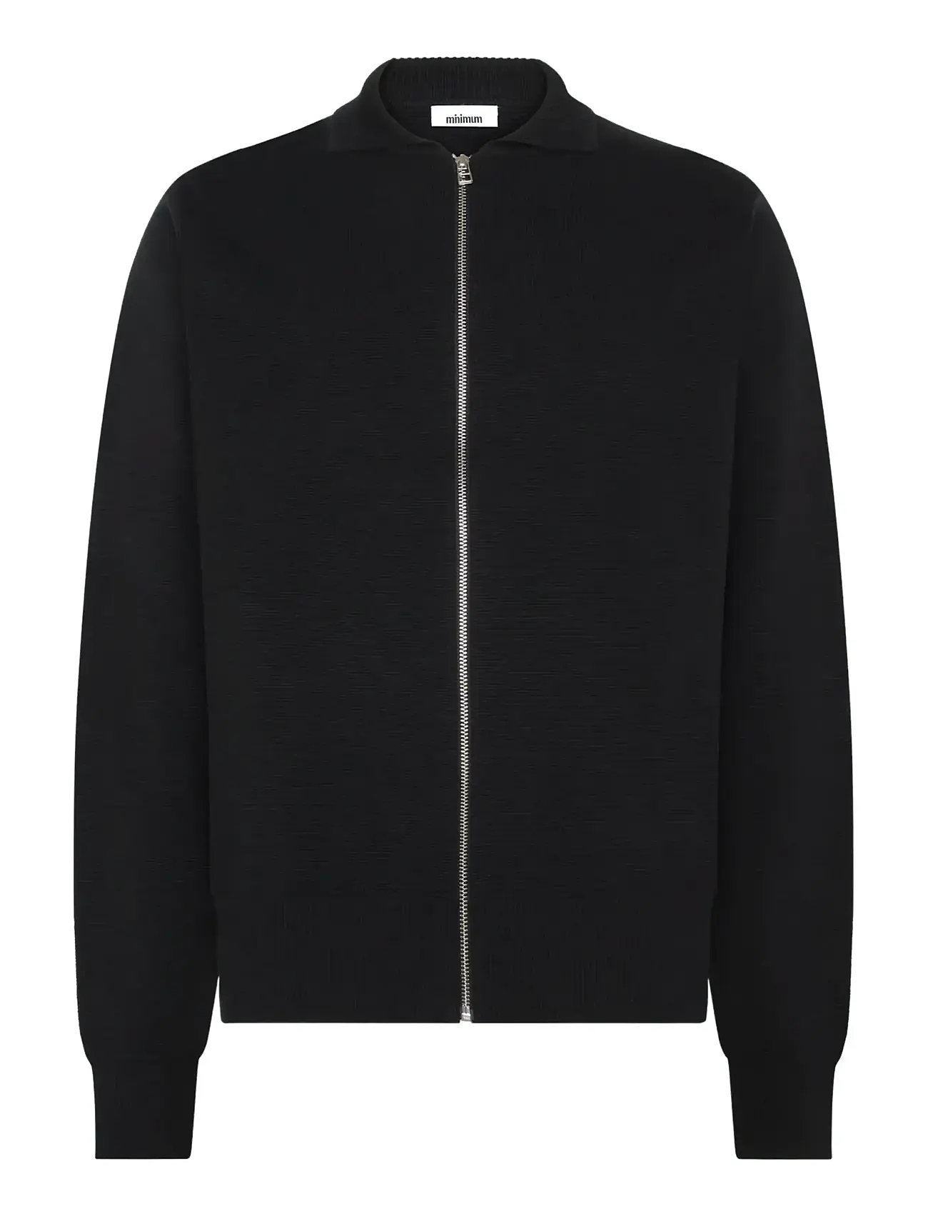 MINIMUM Keano Full Zip Polo 3057 Schwarz - XL - Herren