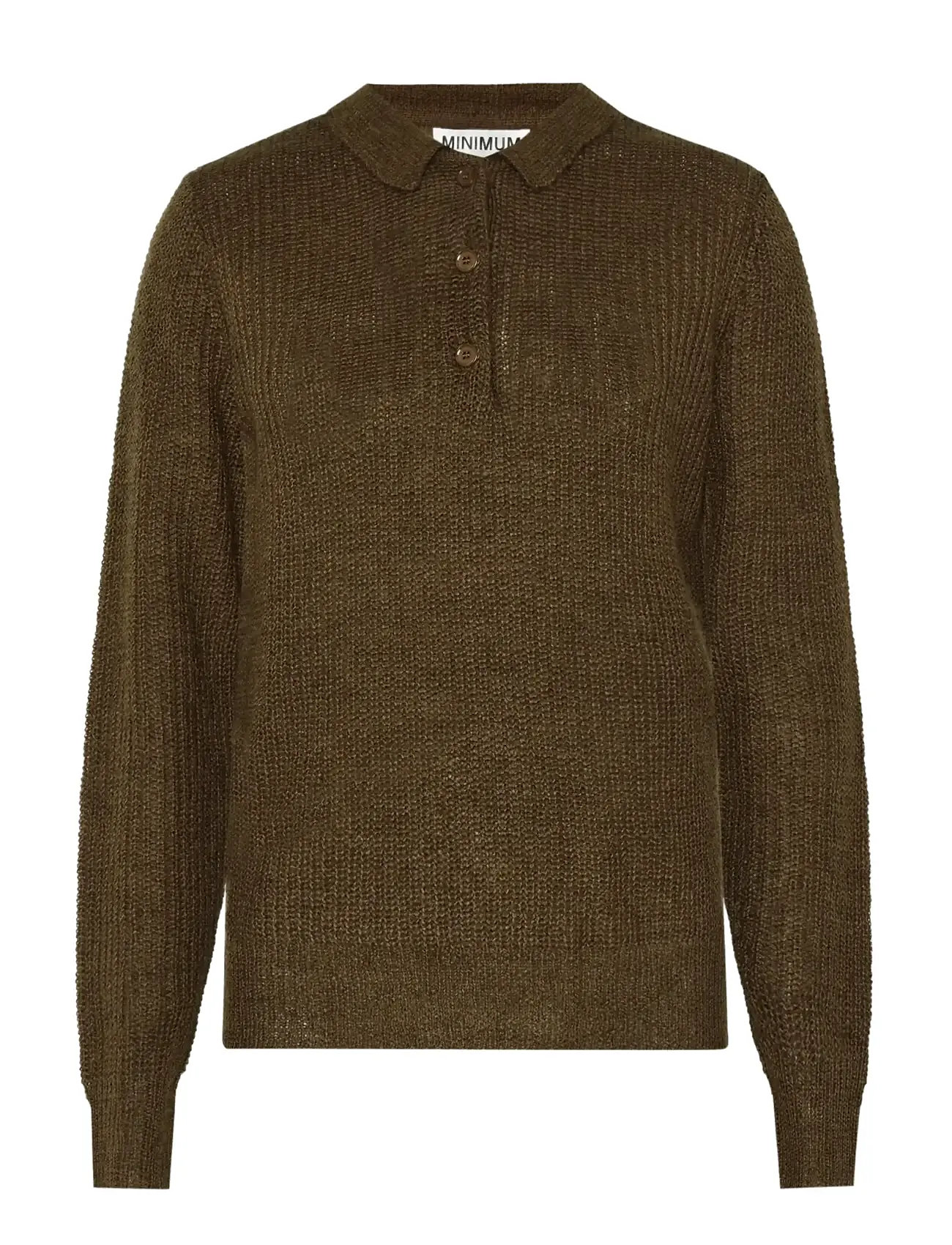 MINIMUM Raya Polo 4420 Braun - L - Damen