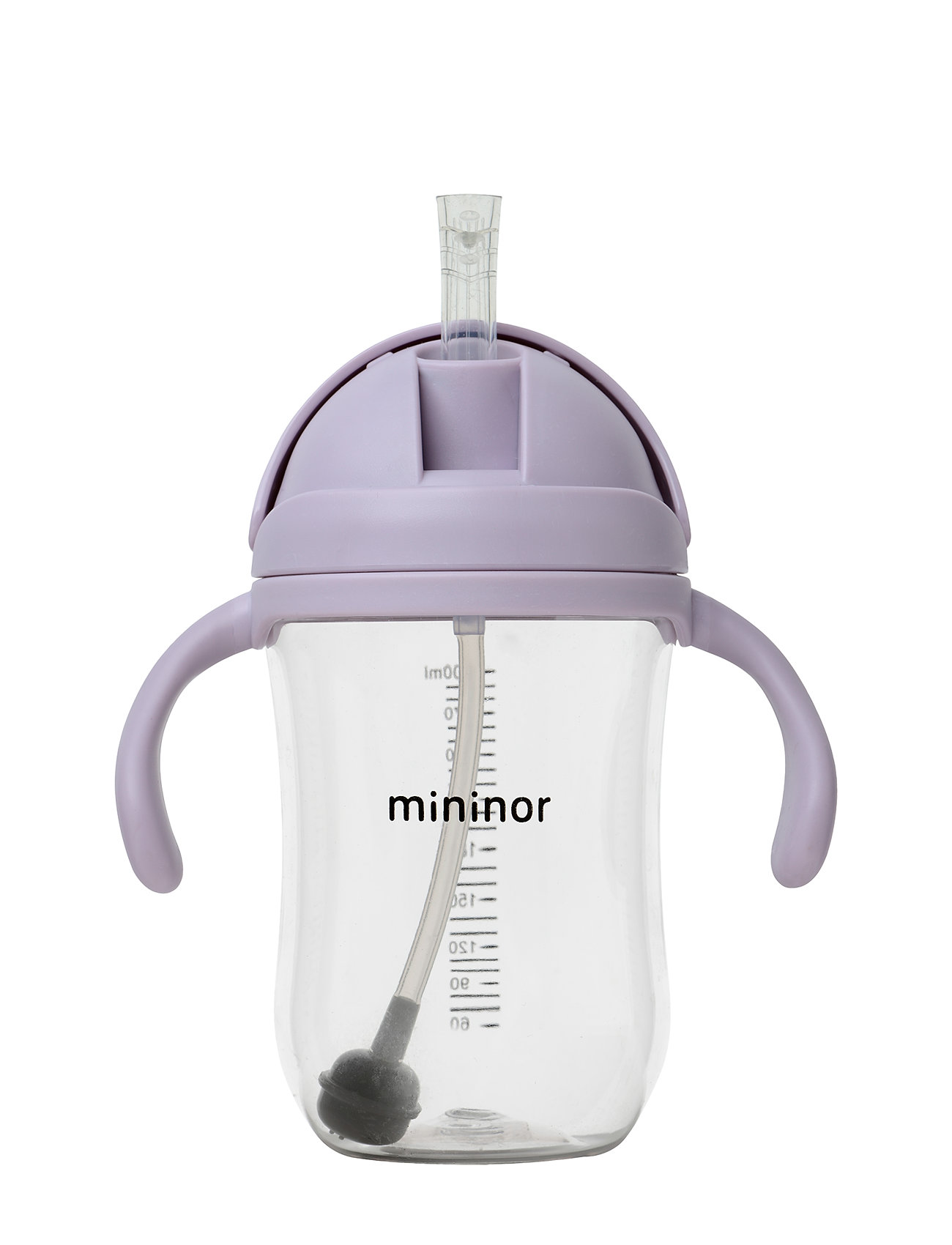 Mininor Straw Bottle Tritan Lila