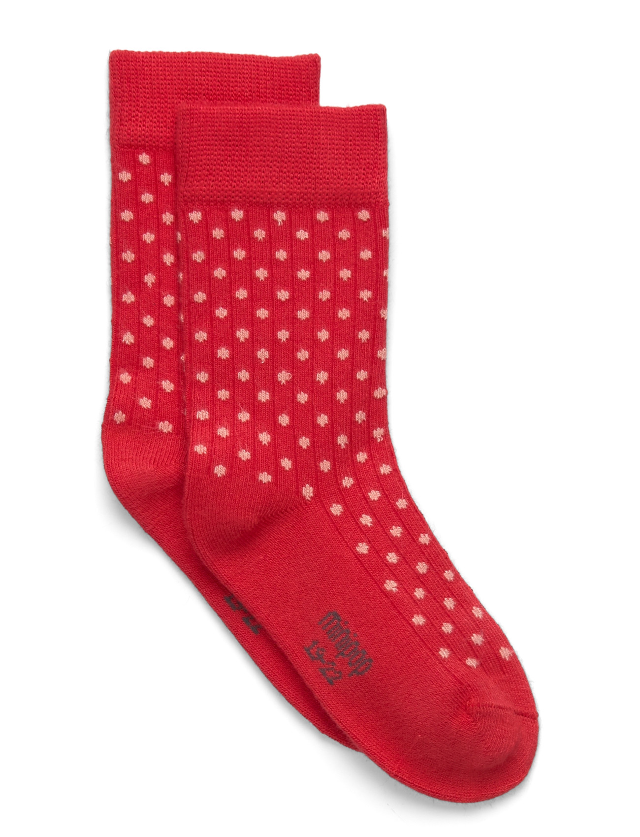 minipop Minipop Bamboo Socks Dots, 27/30Y, Red, Sokker & Strømpebukser > Sokker, Børn