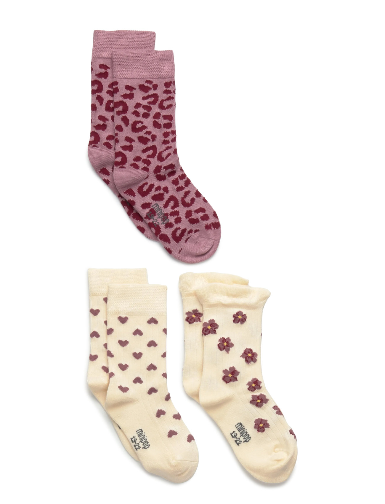 minipop Minipop Season Bamboo Socks 3 Pcs, 19/22, Pink, Sokker & Strømpebukser > Sokker, Børn