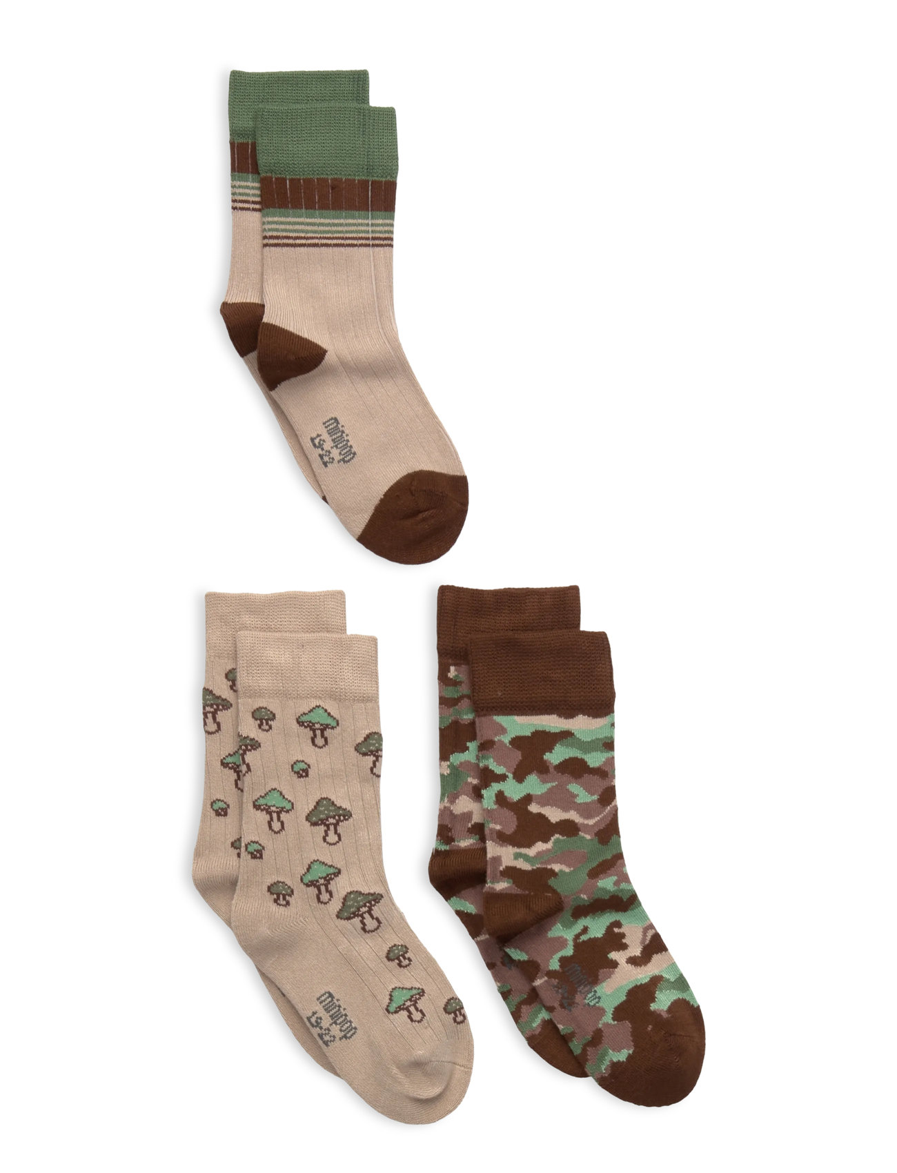 minipop Minipop Season Bamboo Socks 3 Pcs, 19/22, Beige, Sokker & Strømpebukser > Sokker, Børn