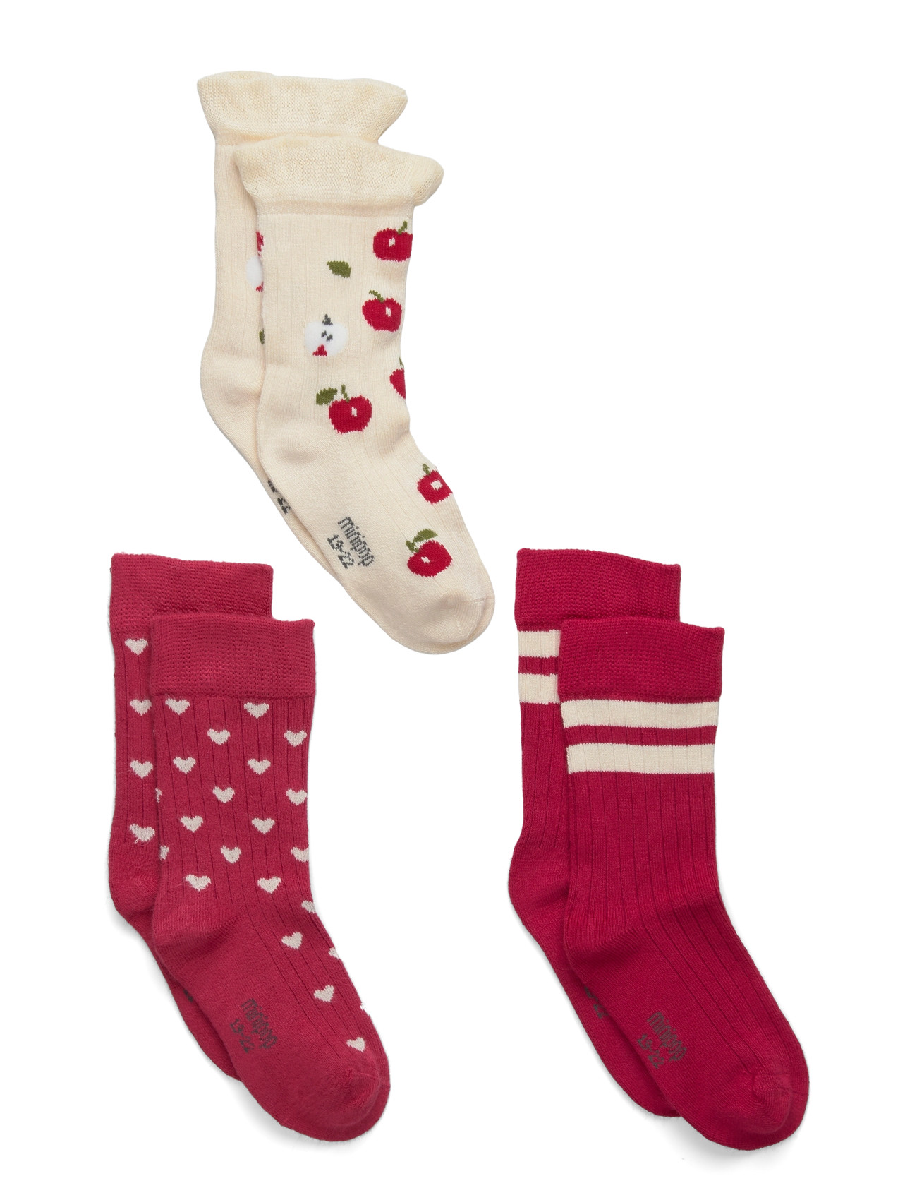 minipop Minipop Season Bamboo Socks 3 Pcs, 31/34, Multi/patterned, Sokker & Strømpebukser > Sokker, Børn