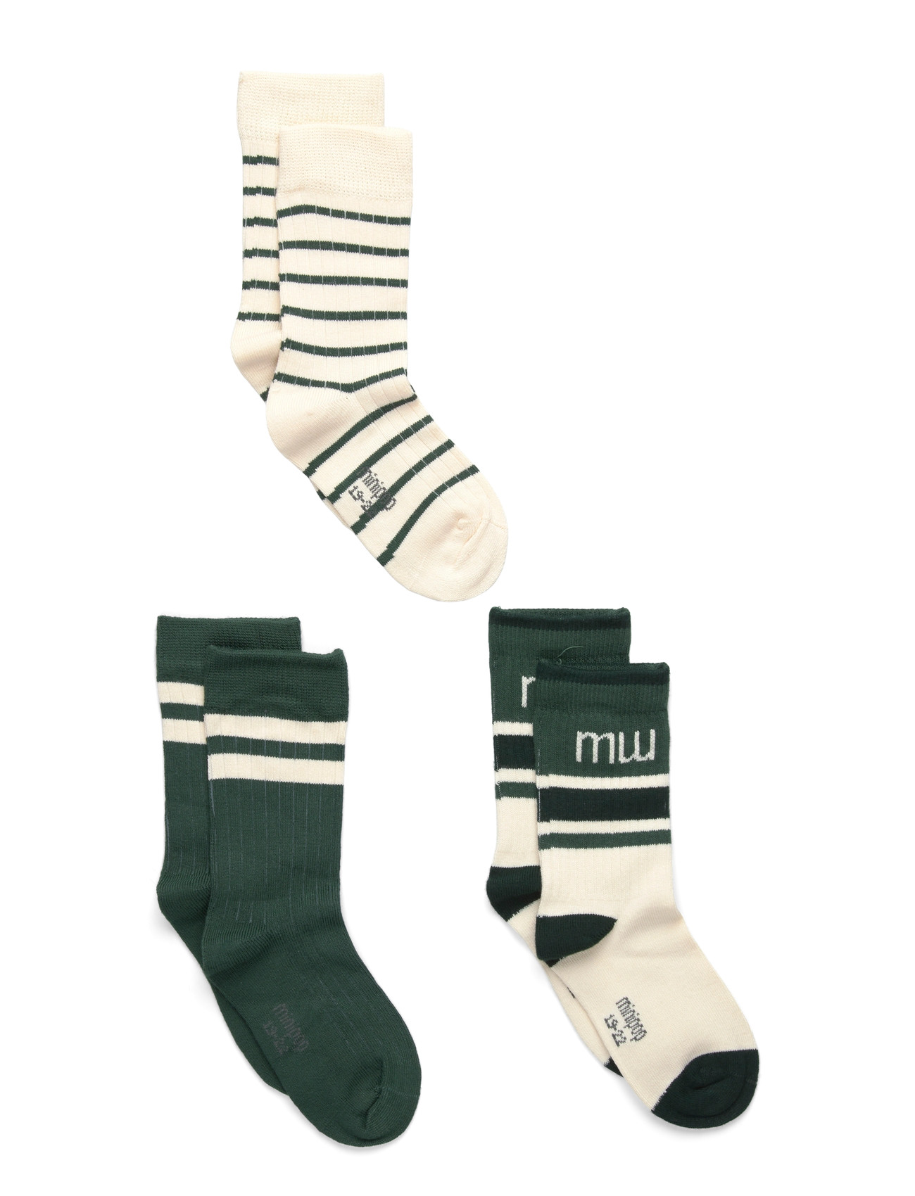 minipop Minipop Season Bamboo Socks 3 Pcs, 19/22, Cream, Sokker & Strømpebukser > Sokker, Børn