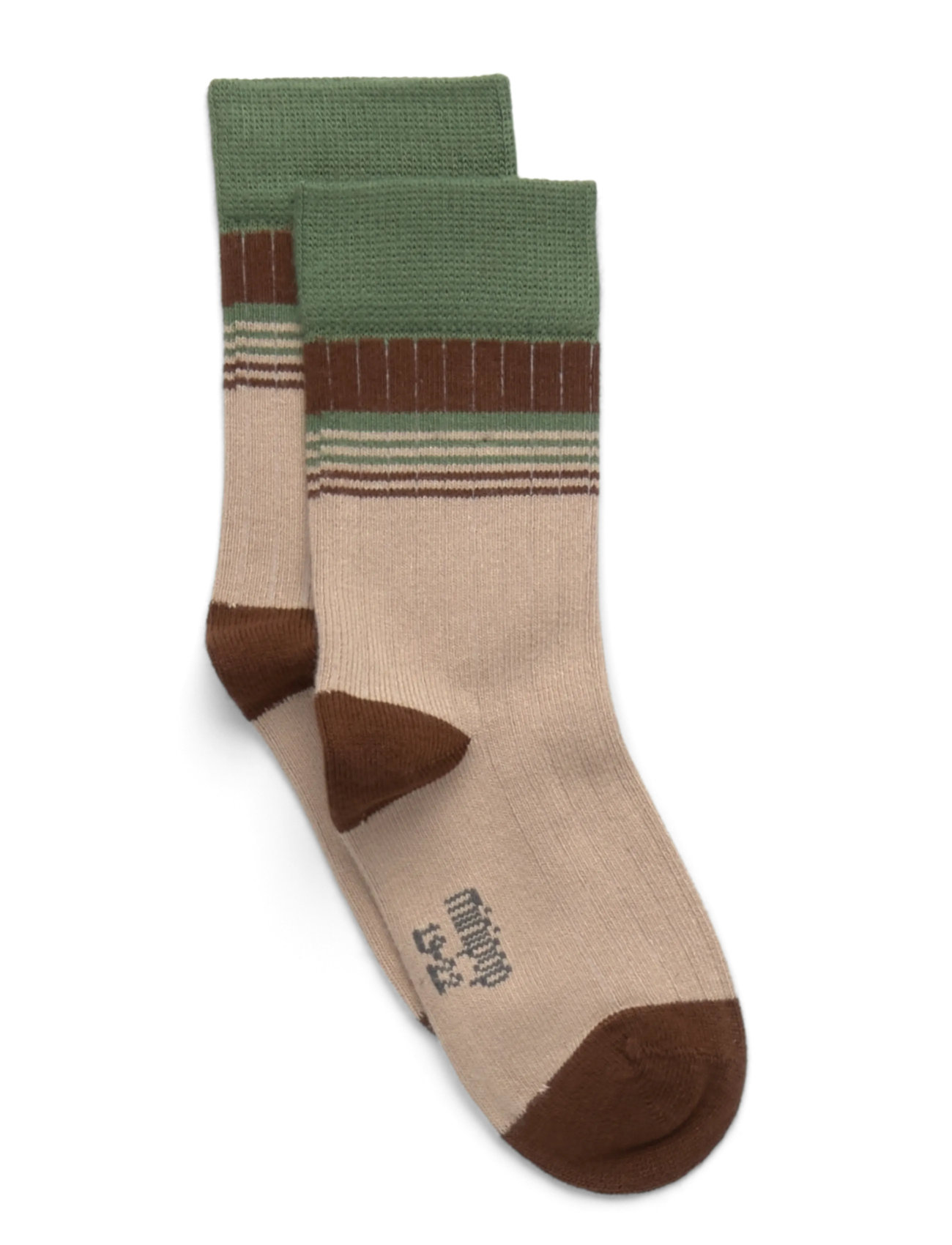 MINIPOP Minipop Bamboo Mix Stripes Socken Beige - 19/22 - Kinder