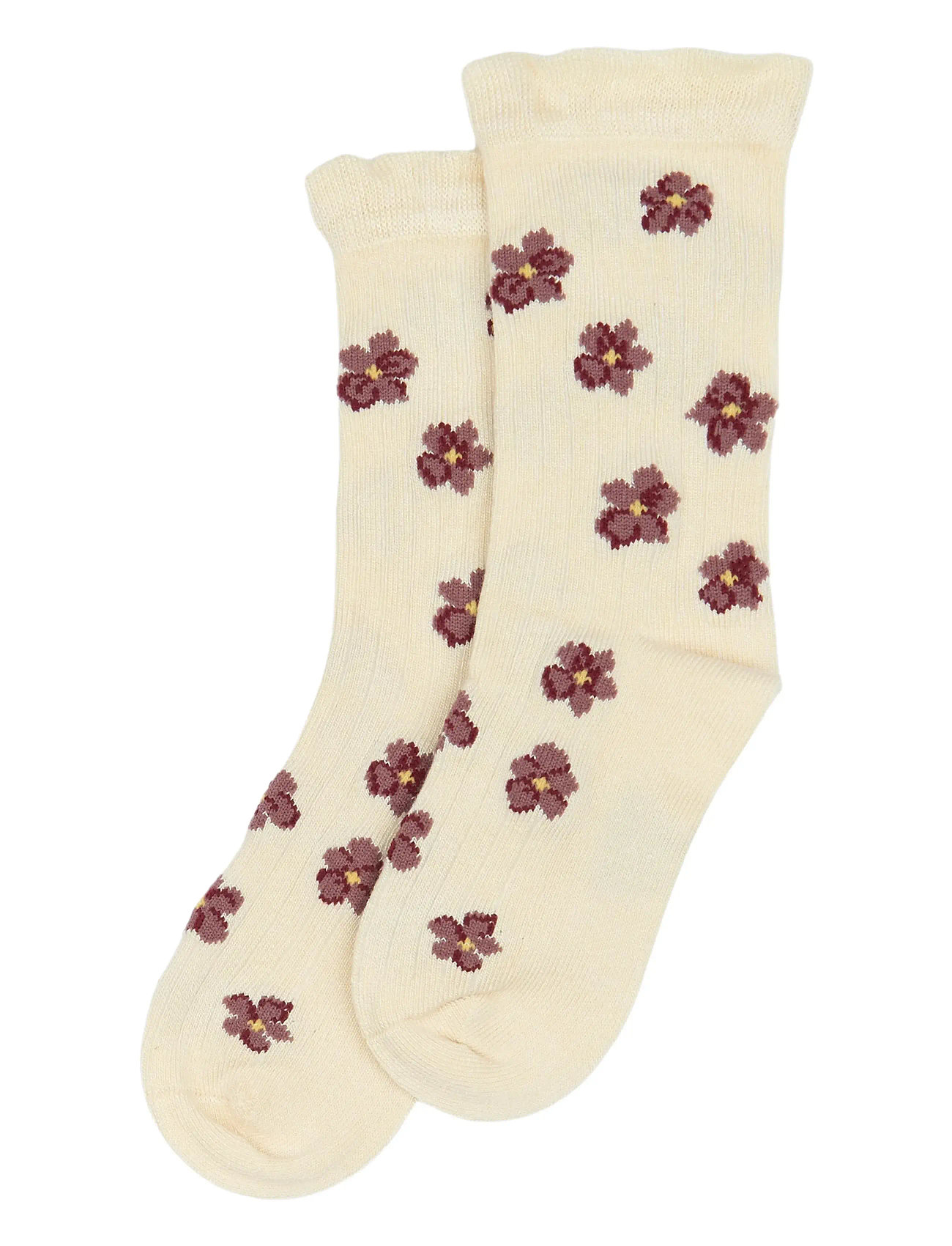minipop Minipop Bamboo Frill Socks, 35/38, Cream, Sokker & Strømpebukser > Sokker, Børn