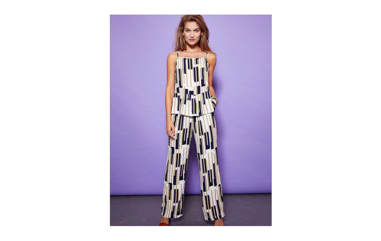 Broken Print 100 Stripe Minus Lai Pants Viscose nSxx47EwA